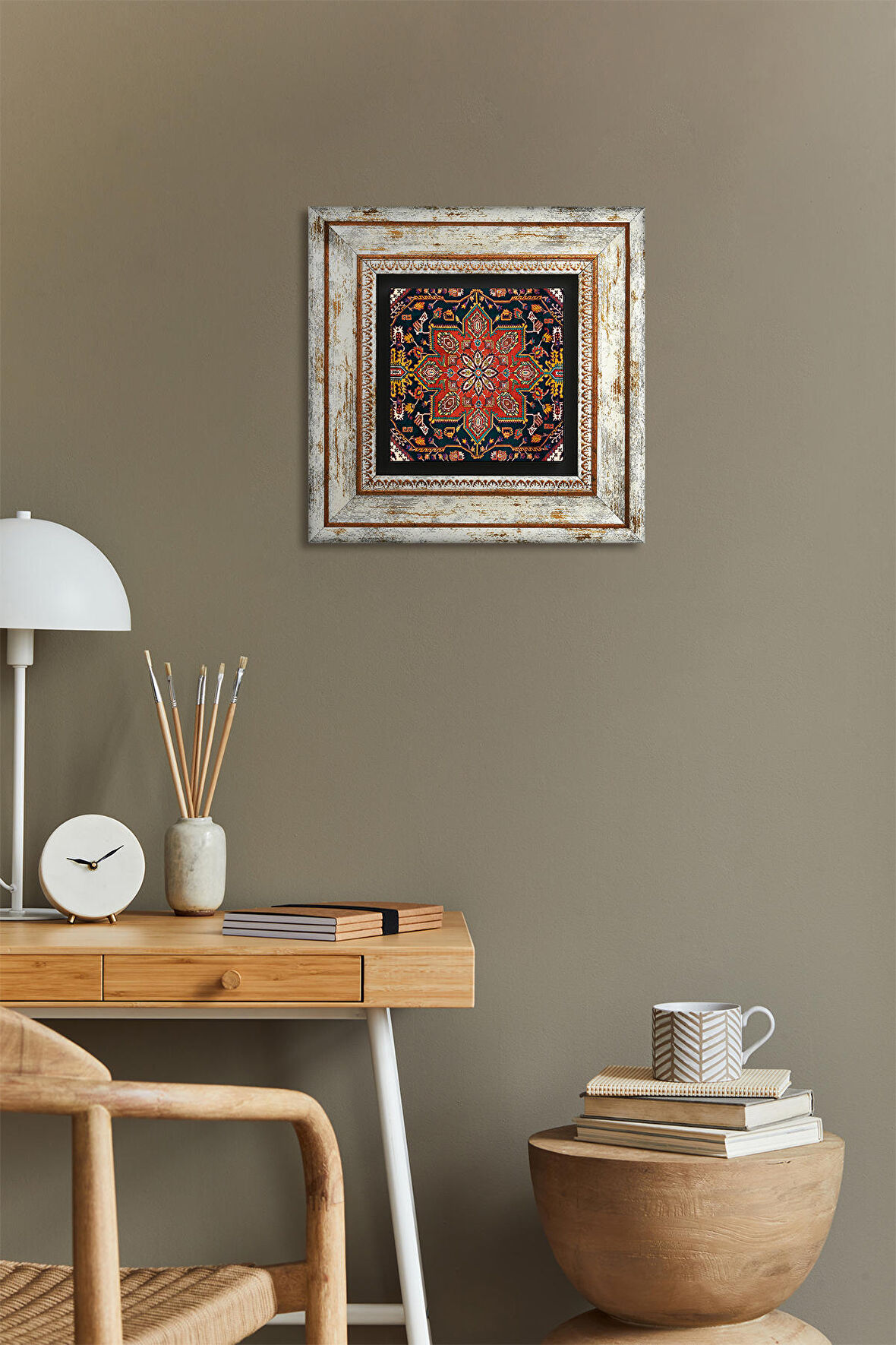 Desen Taş Duvar Tablosu Çerçeveli Duvar Dekoru Wall Art