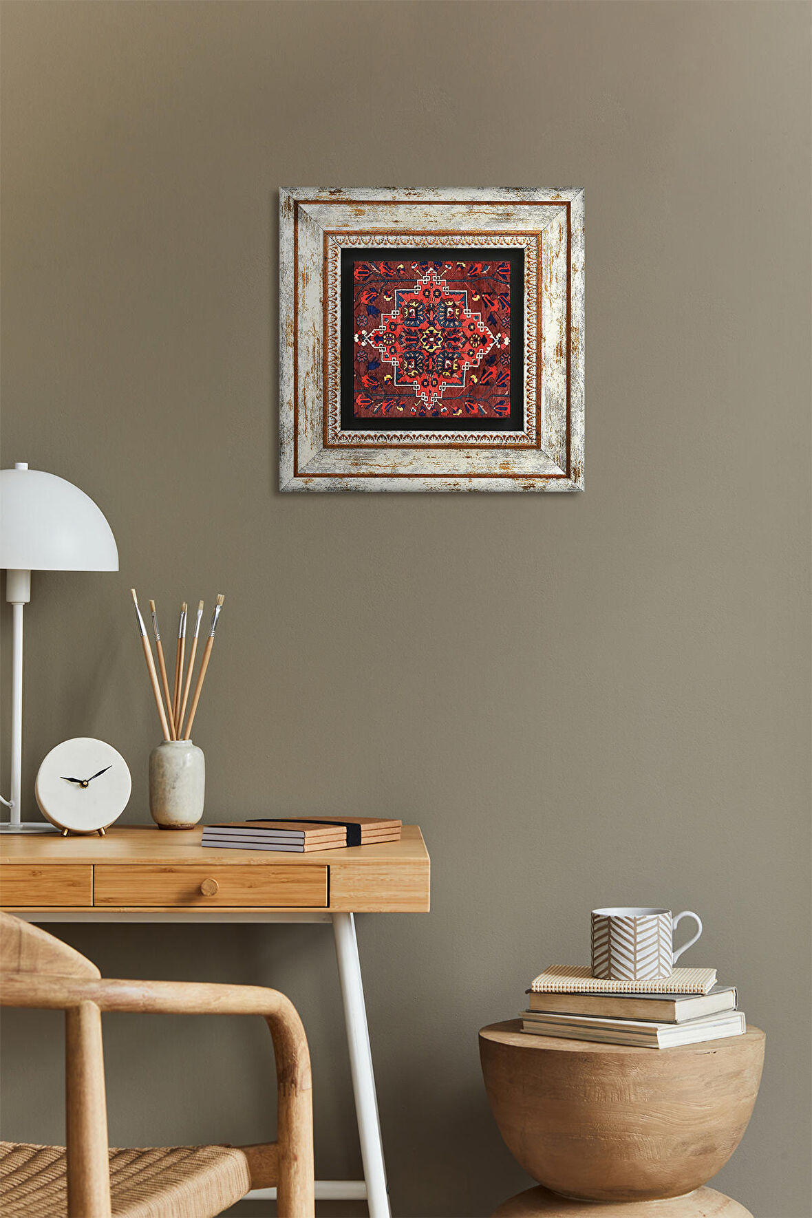 Desen Taş Duvar Tablosu Çerçeveli Duvar Dekoru Wall Art