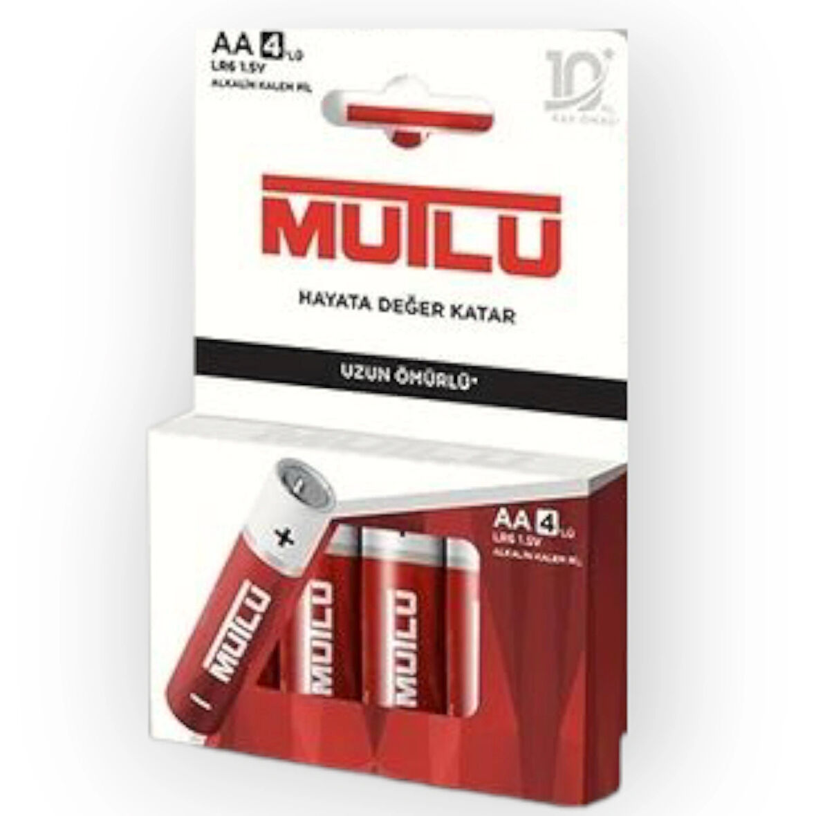 Mutlu Alkalin AA Kalem Pil, 1,5 V LR06, 4’lü paket