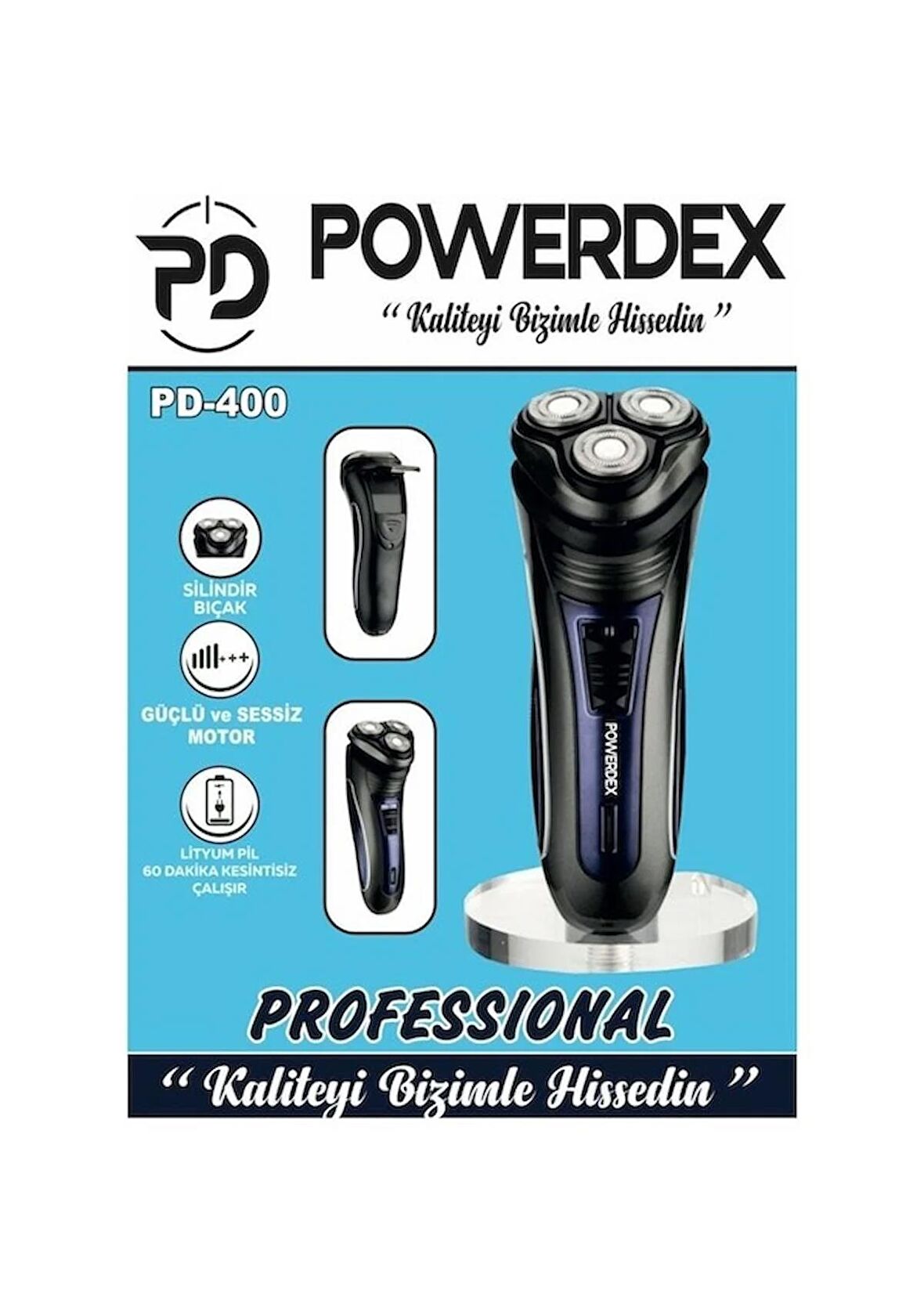 Powerdex PD-400 Silindir Başlıklı Tıraş Makinesi