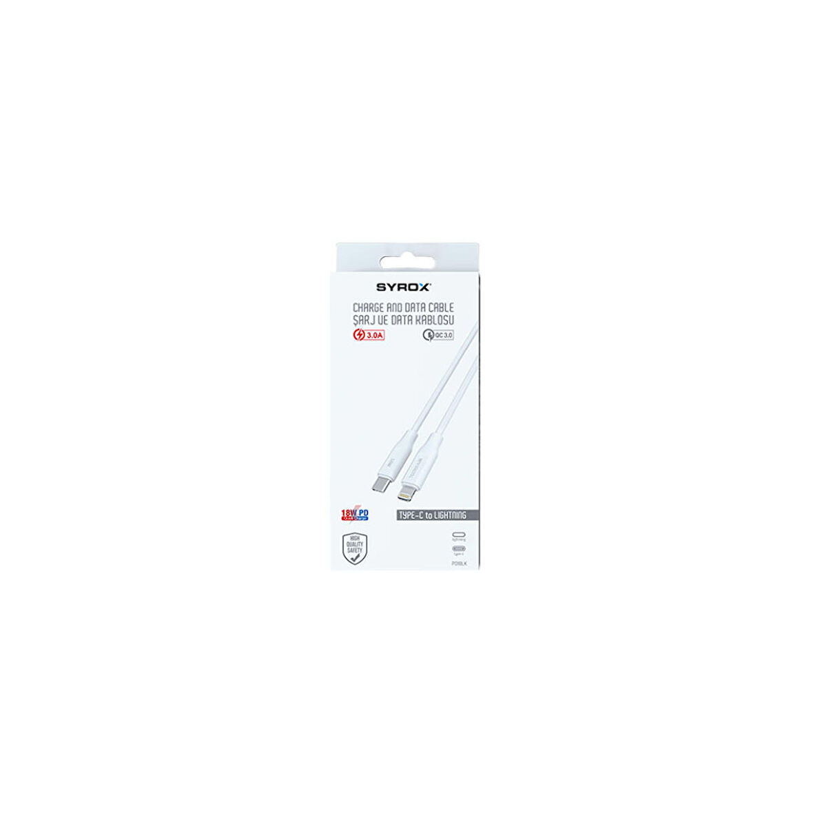 PD18LK 3,0 MAH 18W PD TYPE C- LIGHTNING KABLO