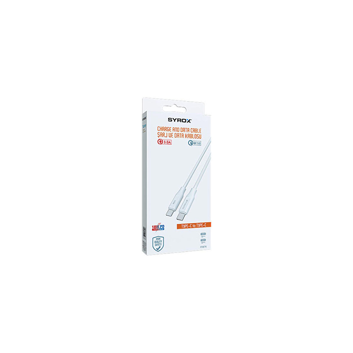 PD18TK 3,0 MAH 18W PD TYPE C-TYPE C KABLO