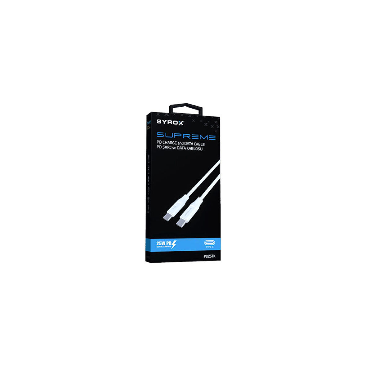 PD25TK YENİ NESİL 25W PD TYPE C- TYPE C KABLO