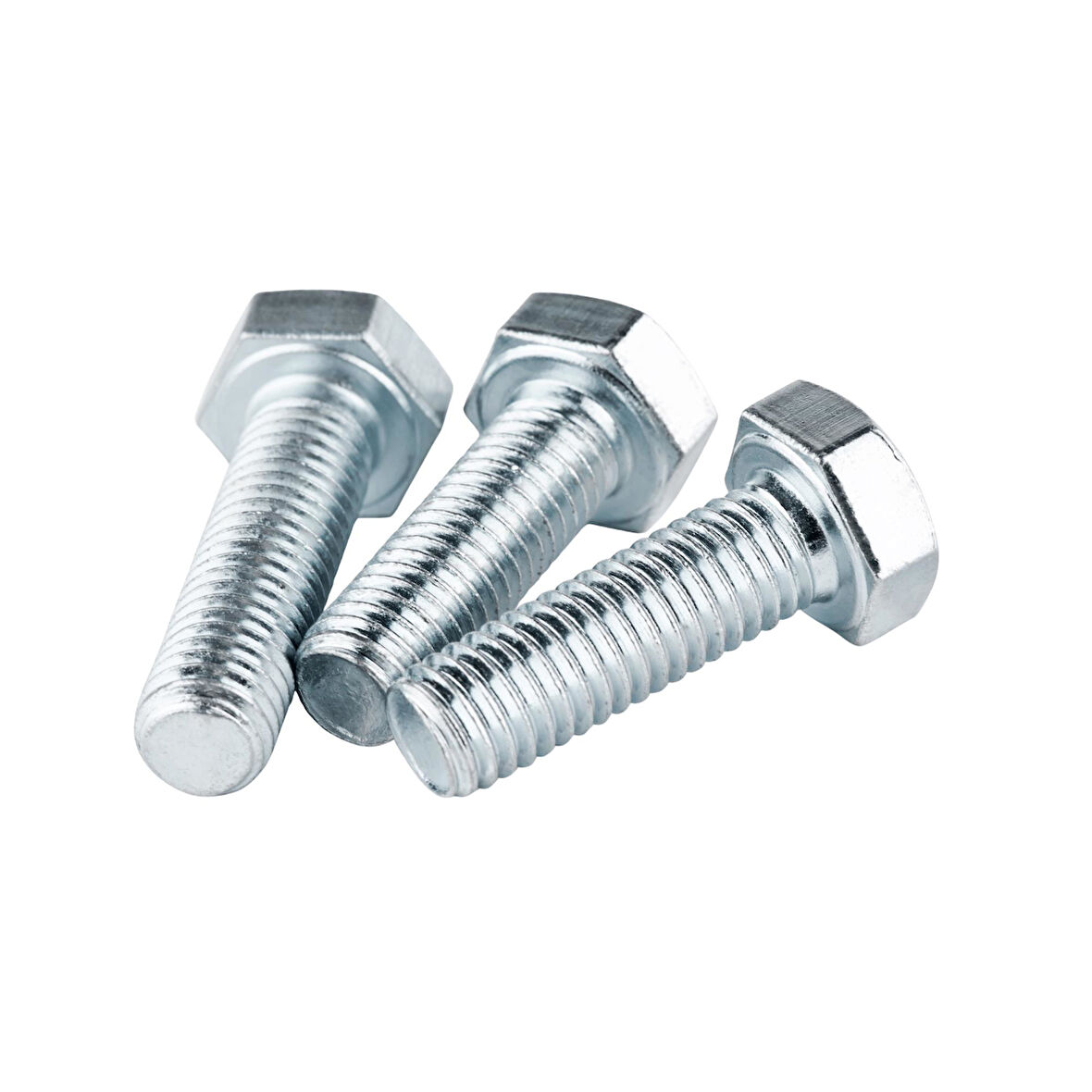 Çelik Cıvata 8X60 DIN933 Beyaz 5 Adet 8.8 Altıköşe