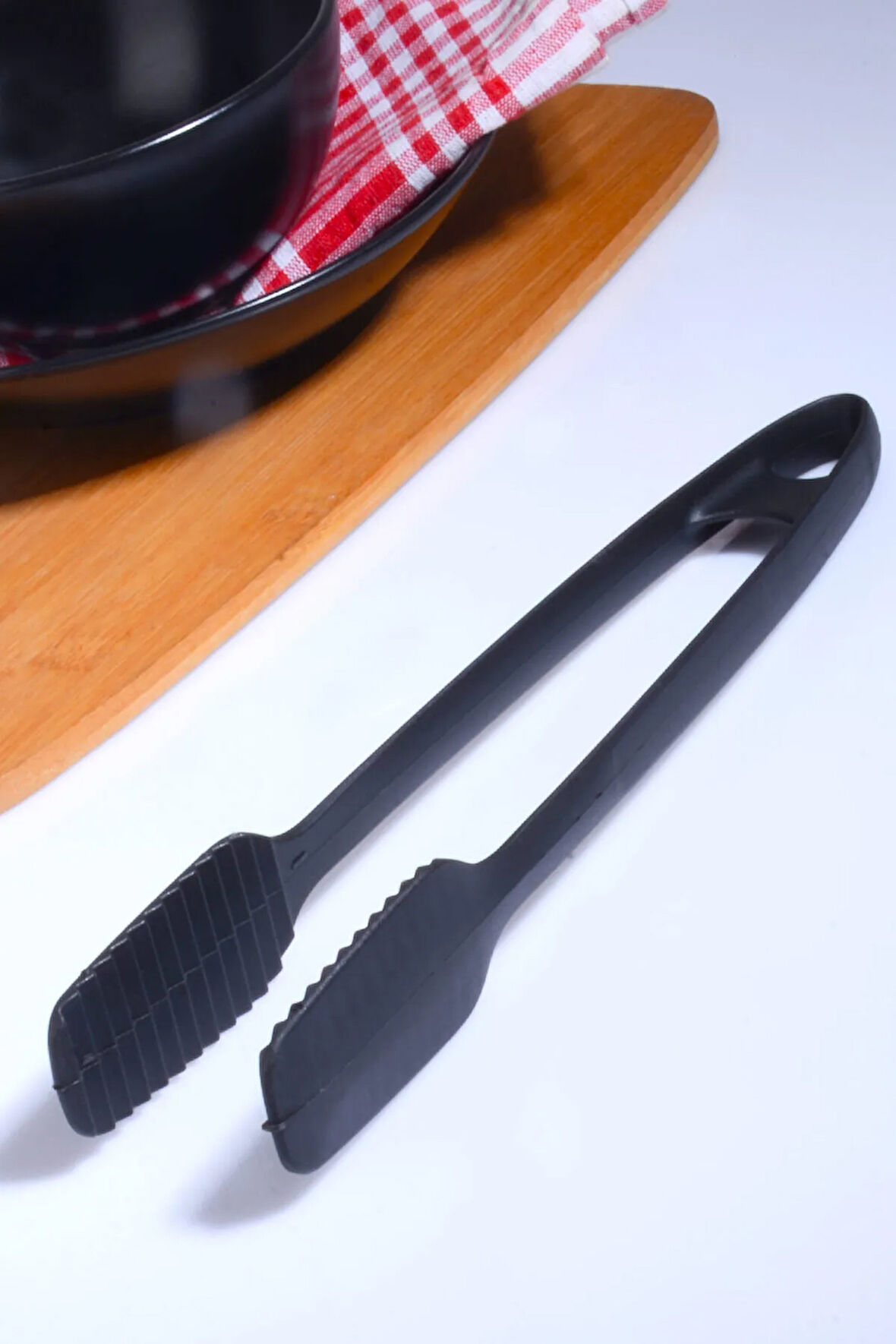 Servis Ve Izgara Maşası Yanmaz Yapışmaz Plastik Maşa Kaymaz Barbekü Maşası