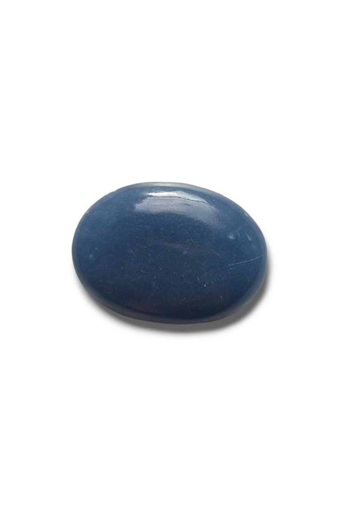 Doğal Anjelit Masaj Terapi Taşı - Palm Stone 107-2