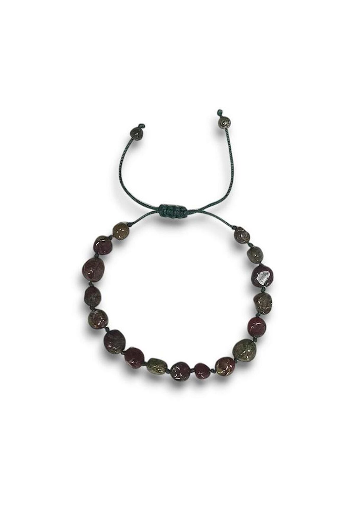 Dragon Blood Jasper Bileklik Makrome Ayarlı 337-3