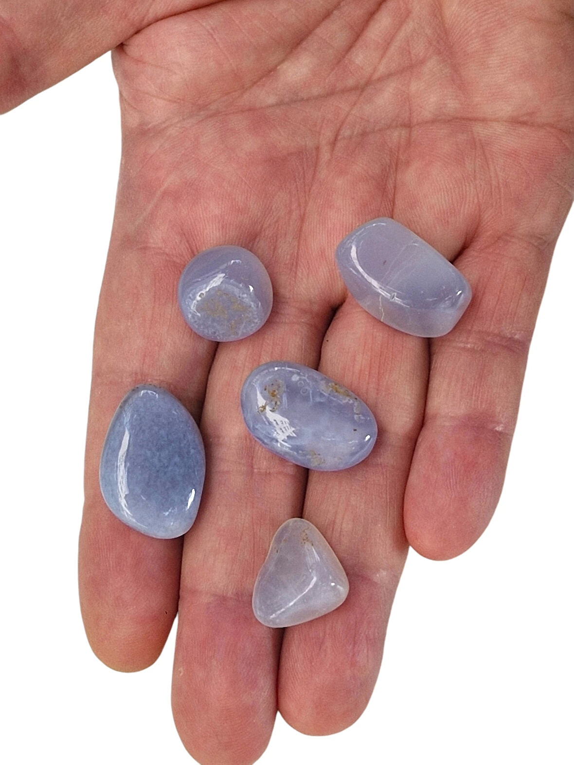 Doğal Kalsedon Tamburlu Küçük Parçalar 25 Gram - 333-2