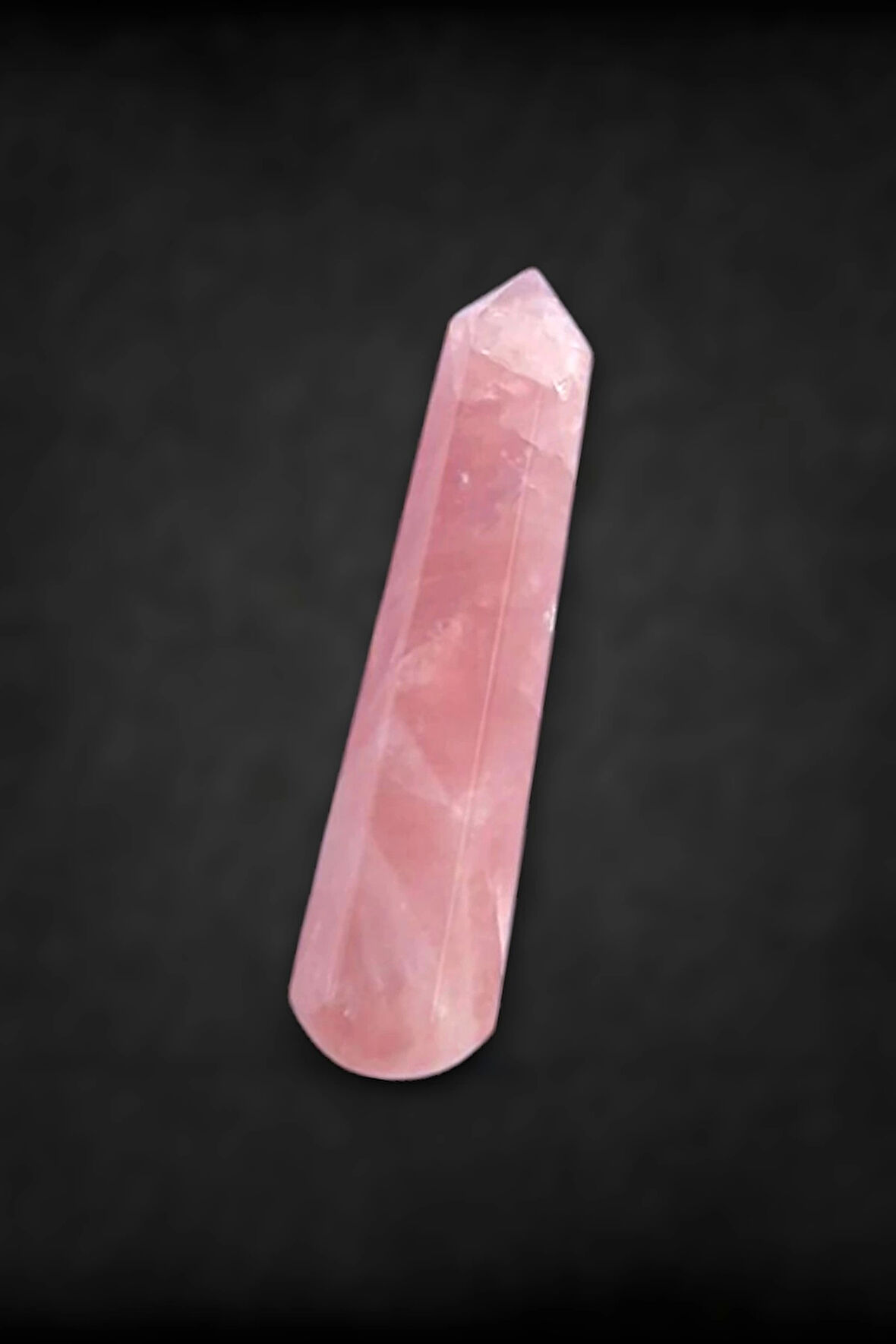 Doğal Pembe Kuvars Masaj Çubuğu 105-3