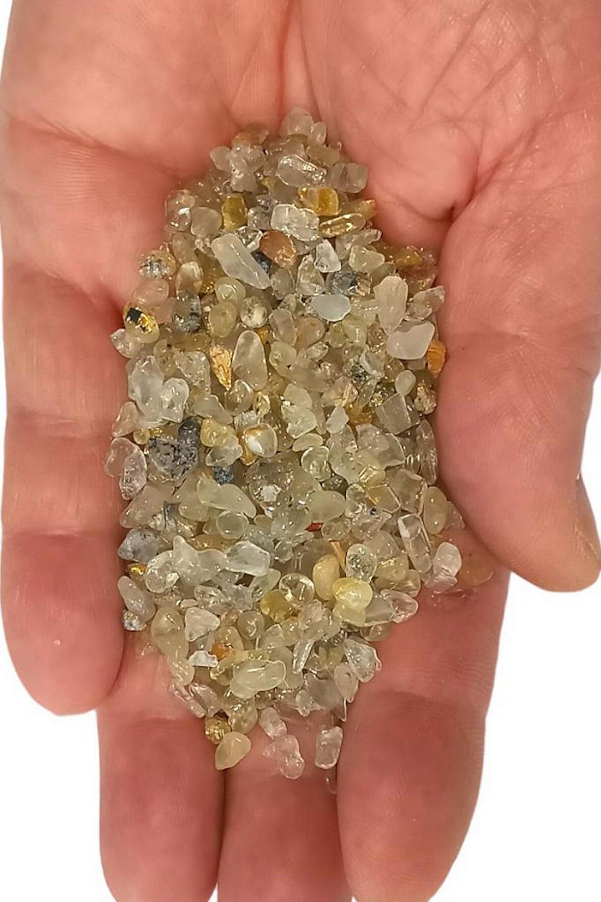 50 Gram Minik Altın Rutil Kuvars Kırıktaş Deliksiz Parçalar 551