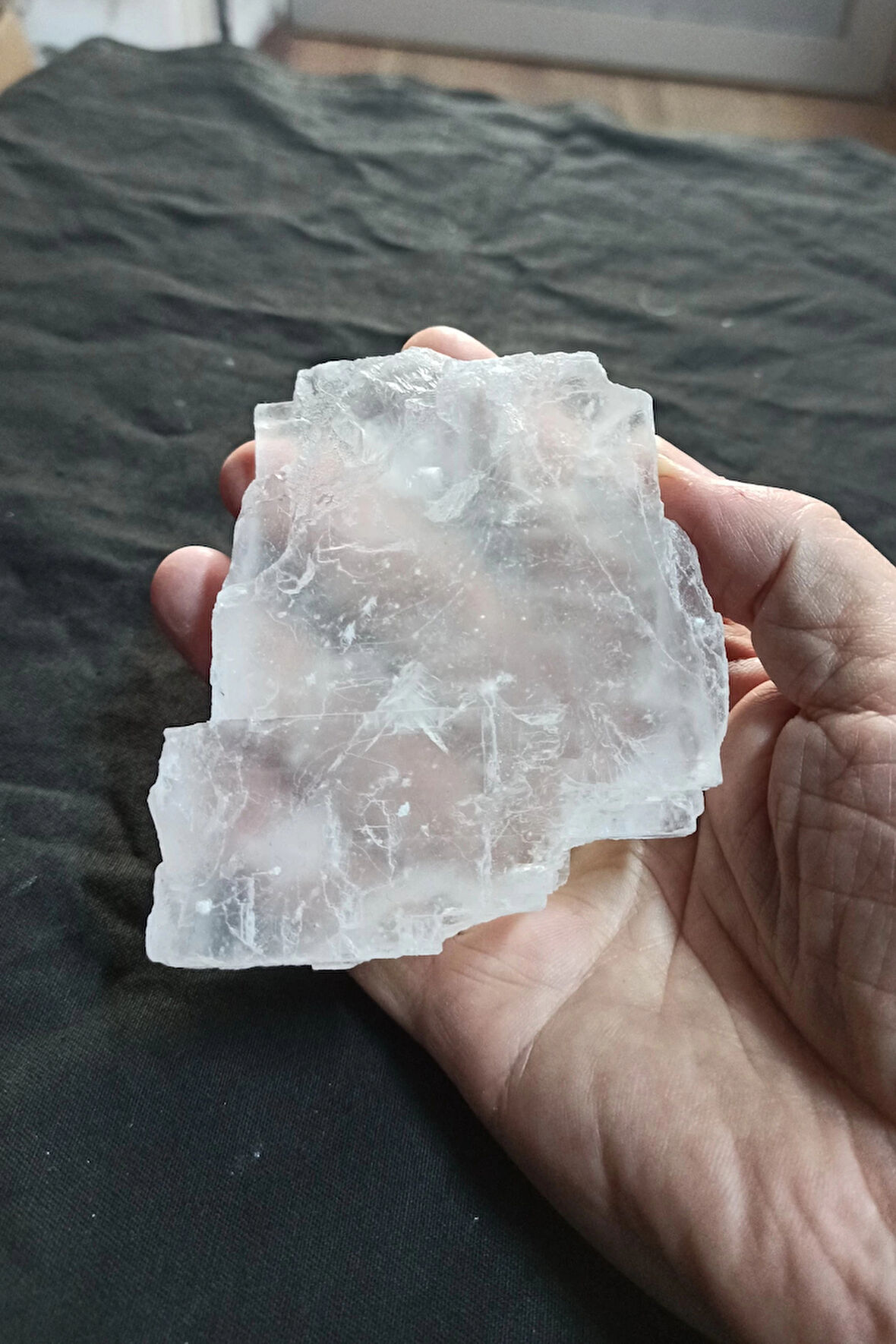 Halite, Kristal Kaya Tuzu Doğal Kütle, Çankırı KRT9