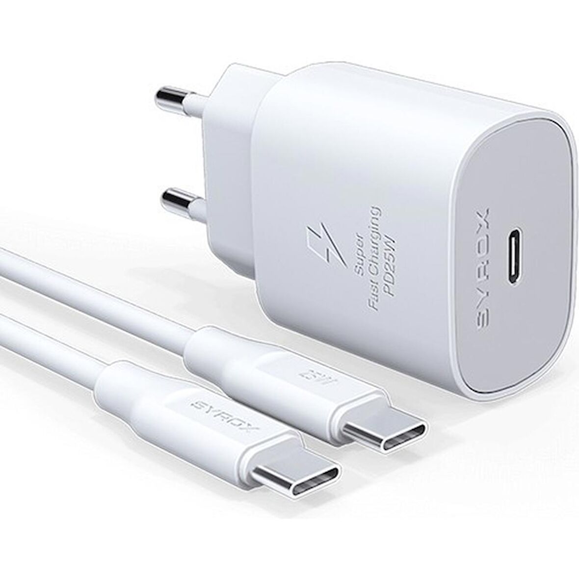 General Mobile Gm 21 Plus uyumlu Şarj Aleti PD25W Hızlı Şarj Adaptörü Type-C çıkışlı + Type-C Kablo