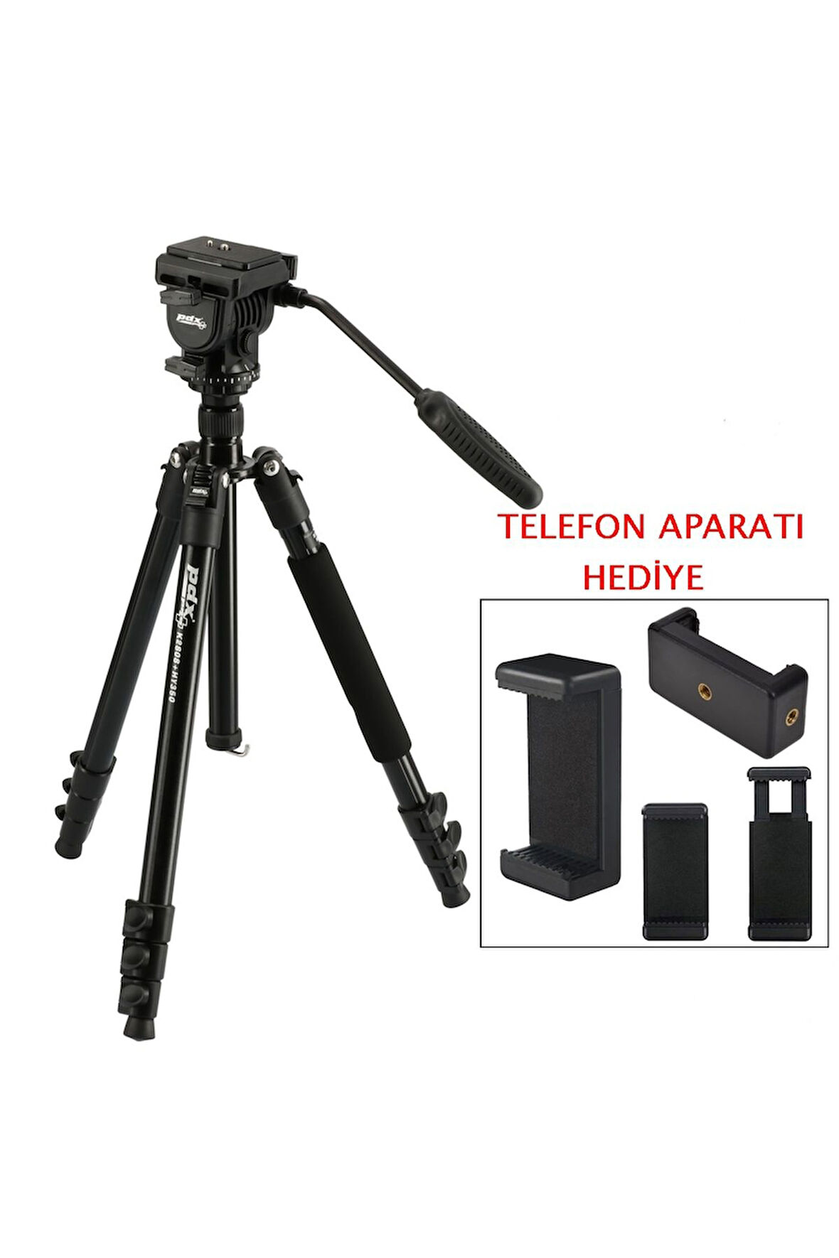 K-2808 Profesyonel 164cm Tripod Ve Monopod