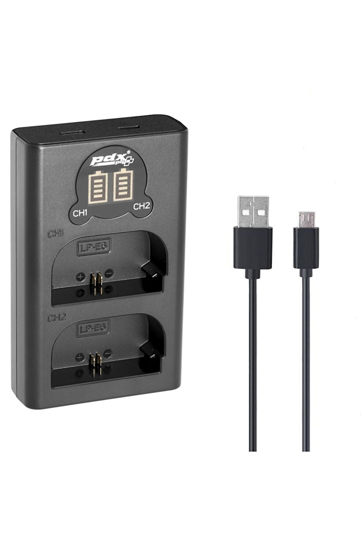 Canon LP-E6 USB İkili Şarj Cihazı