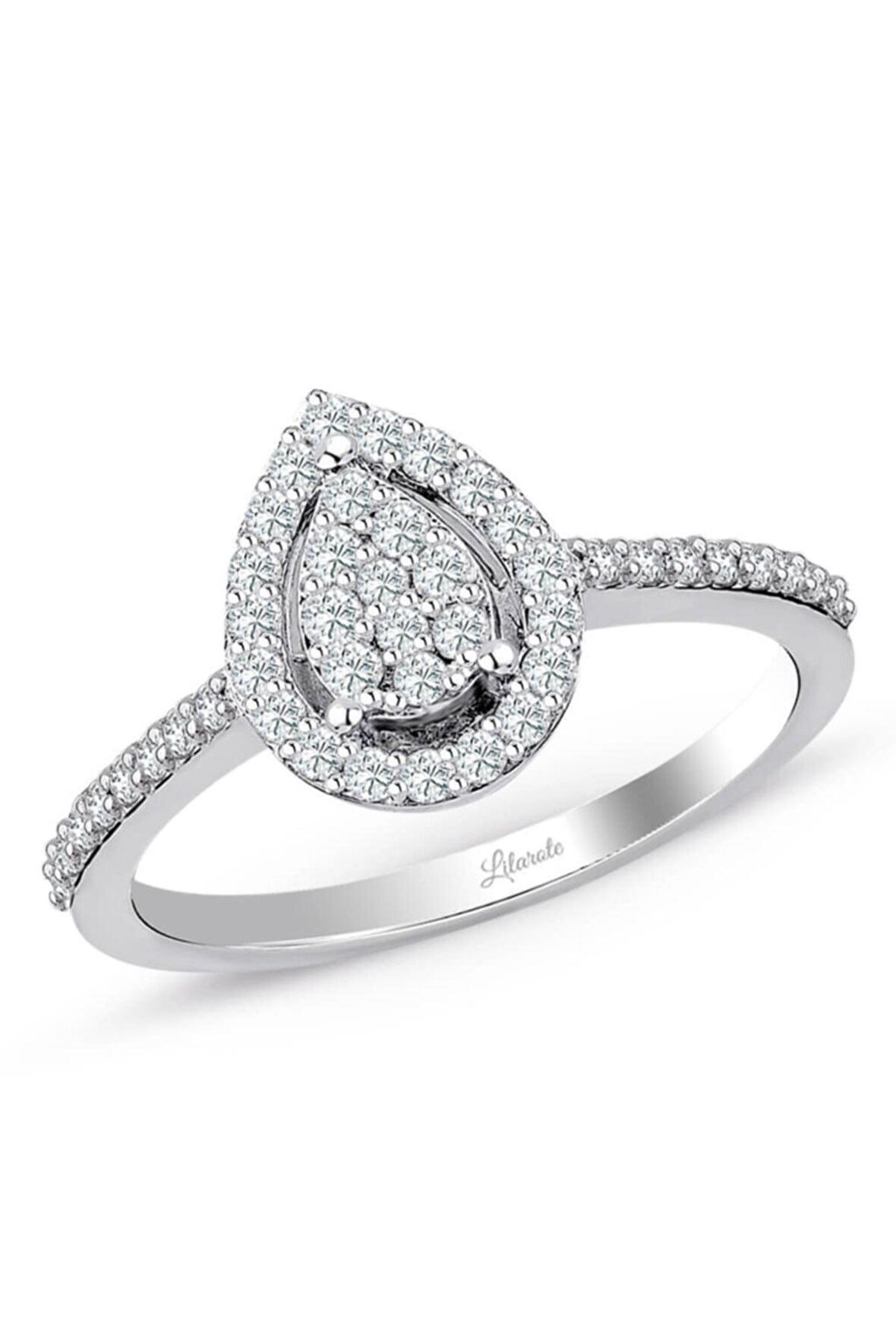 0.52 Ct Damla Pırlanta Yüzük