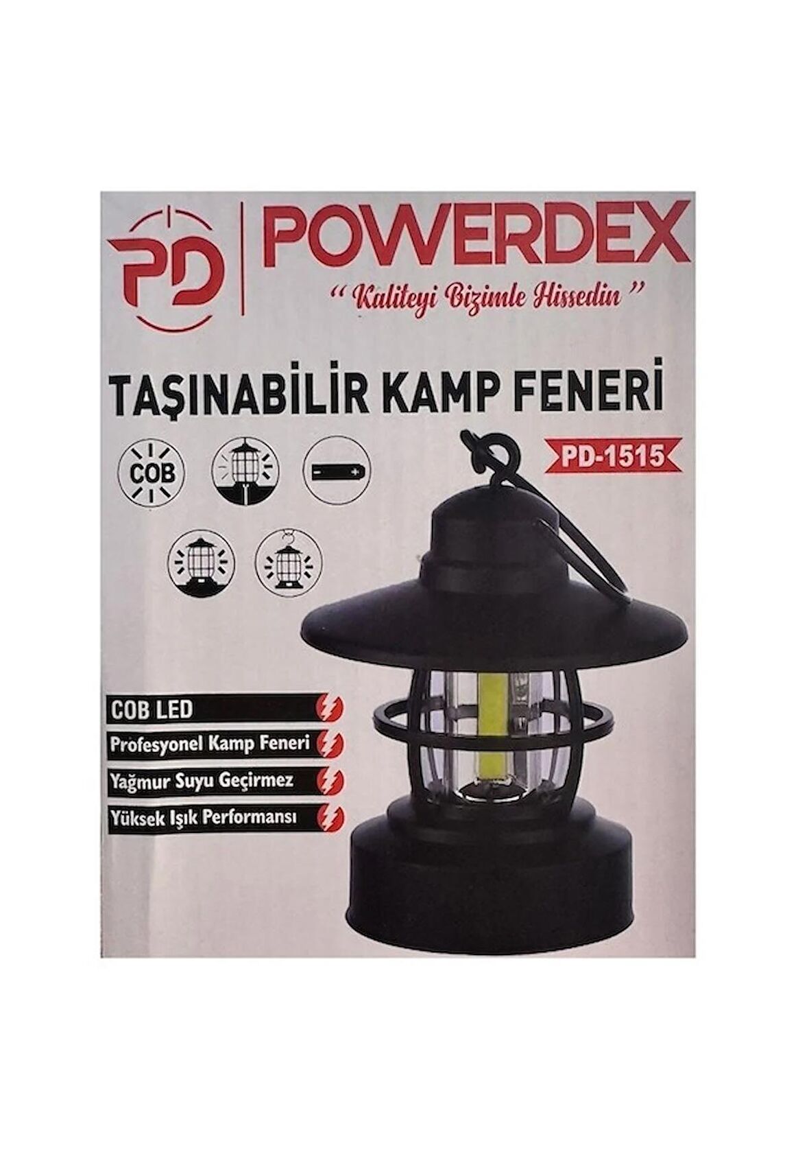 Powerdex Pd-1515 Taşınabilir Şarjlı Kamp Lambası