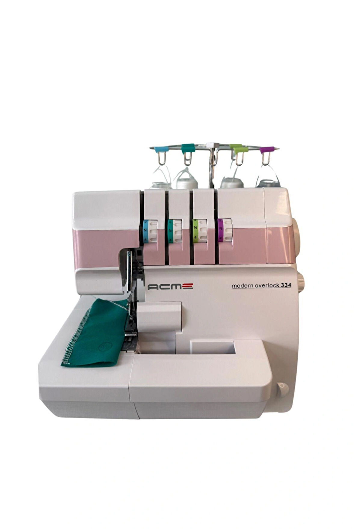 Acme 4 İplikli Ev Tipi Overlok Dikiş Makinesi Pembe