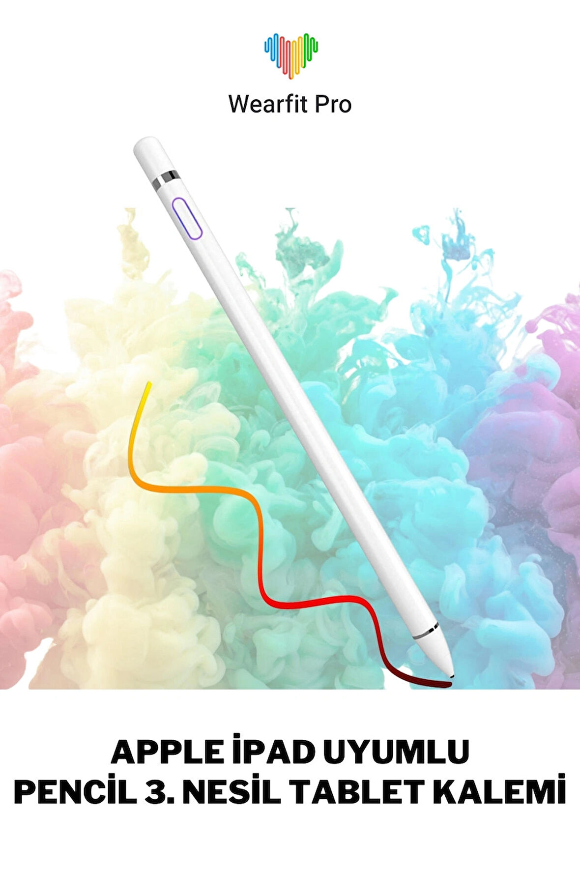 Weafitpro Apple Cihazlara Uyumlu Pencil 3.Nesil Tablet Kalemi