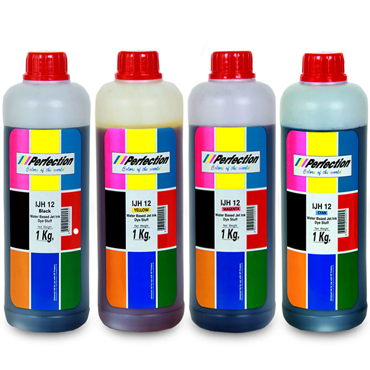 PERFECTİON Epson Uyumlu 103 L3252 L5590 L3560 L3550 4 Renk Mürekkep Dolum Seti 4x1 kg.