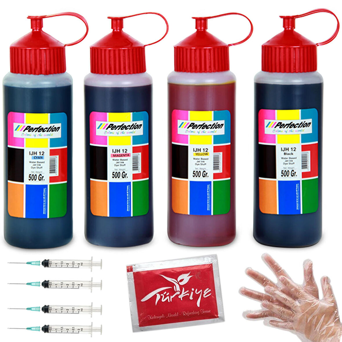 Perfection  Canon PG-545 Cl-546 Kartuş Uyumlu Dolum Seti 4 x 500 ML