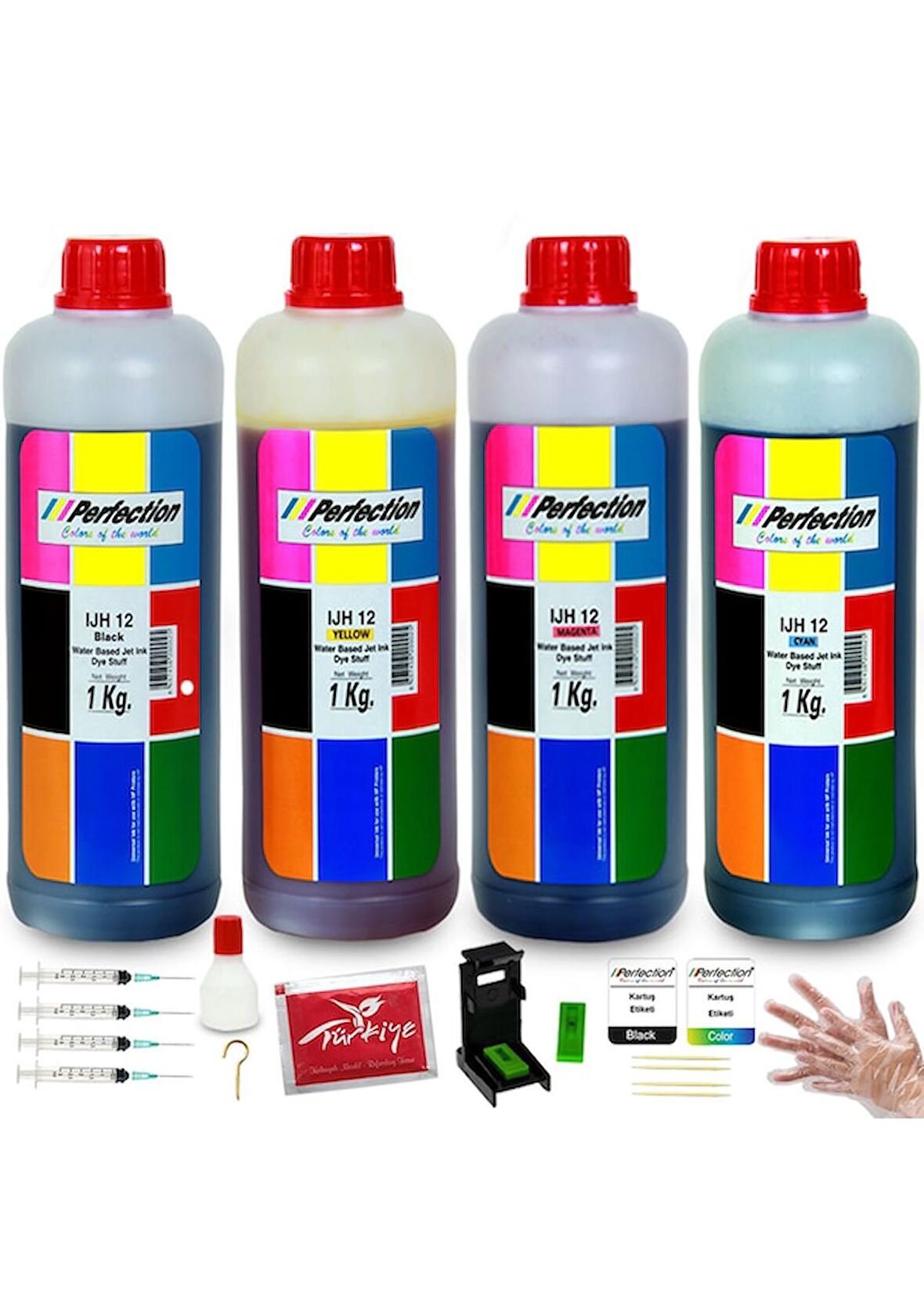 Perfection HP Deskjet C4680 / C4780 / D1660 Yazıcı Uyumlu Dolum Seti 4 Kg