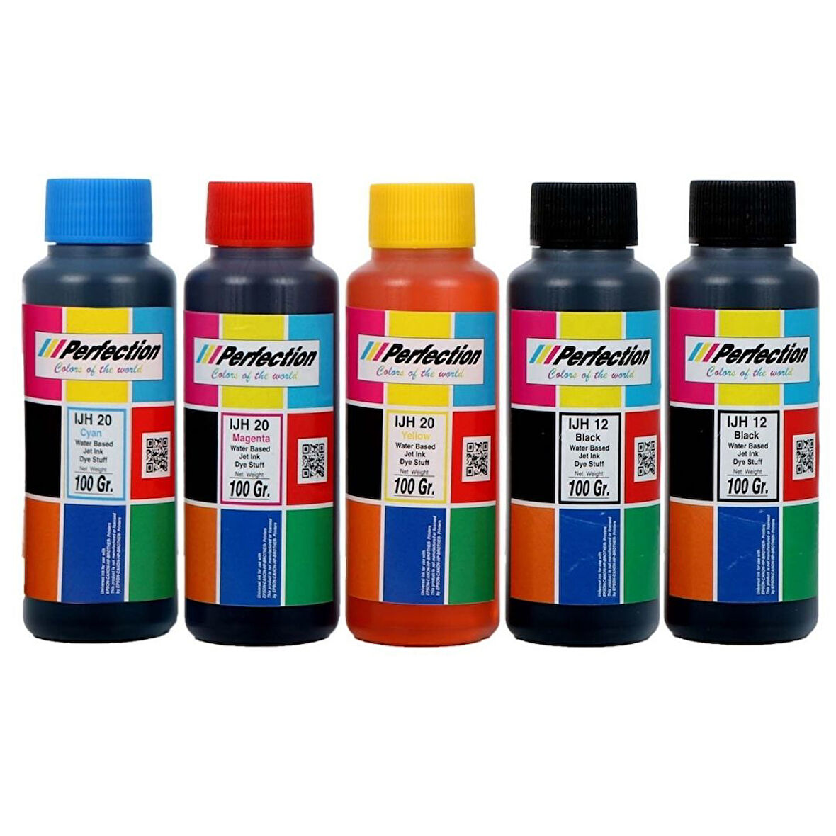 PERFECTİON Epson Uyumlu 103 L3266 L3256 L1210 L1250 4 Renk Mürekkep Dolum Seti 5x100 gr.