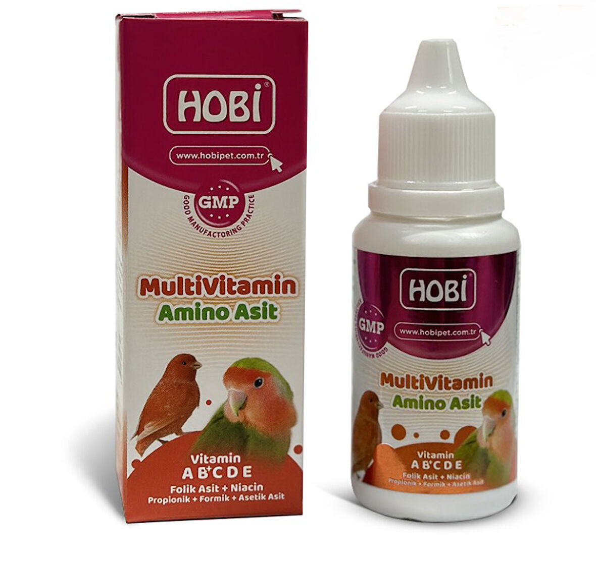 Hobi Kuşlar İçin Multivitamin ve Aminoasit Takviyesi  30 Ml