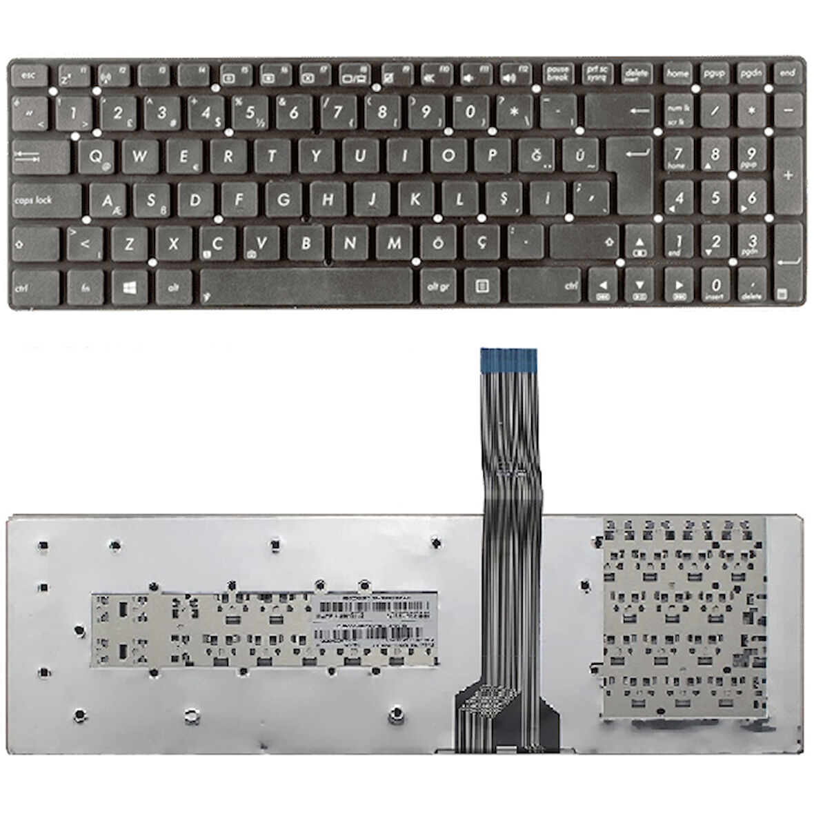 Asus K55VD-SX022R, K55VD-SX023R, K55VD-SX023D Klavye Tuş Takımı Türkçe Siyah Q