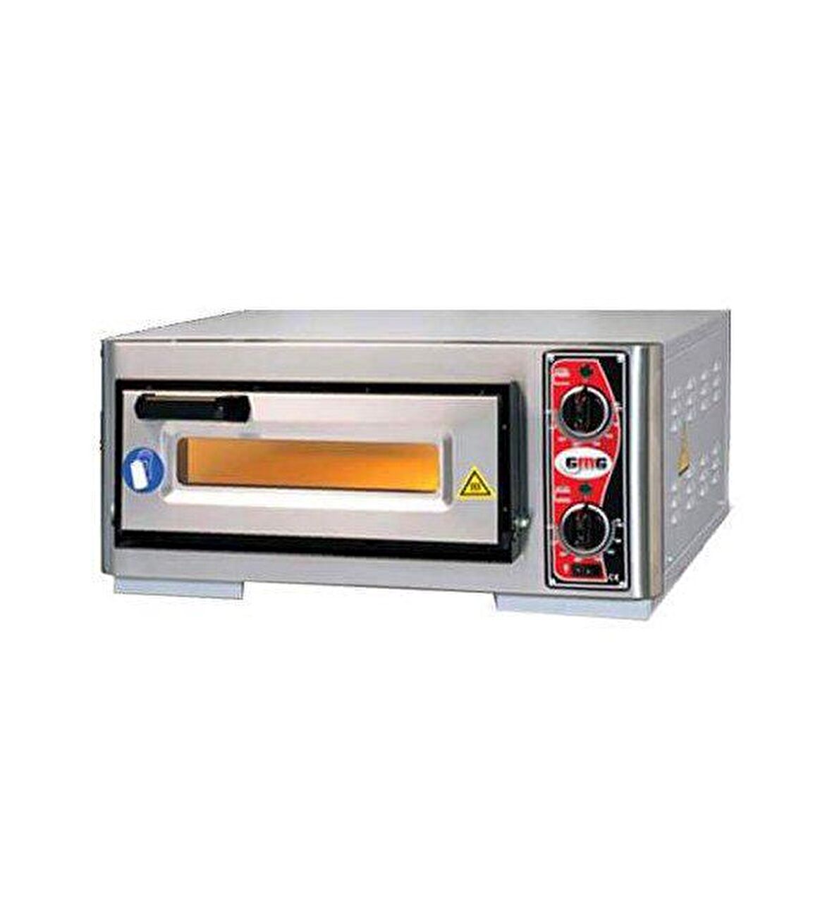 GMG Pizza Fırını-Tek Katlı-220 V-içi 40x40 cm