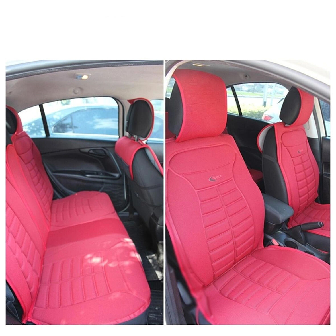Fiat Egea Cross Lüx Oto Koltuk Minderi Ön Arka 5'li Set 5STAR Serisi KIRMIZI