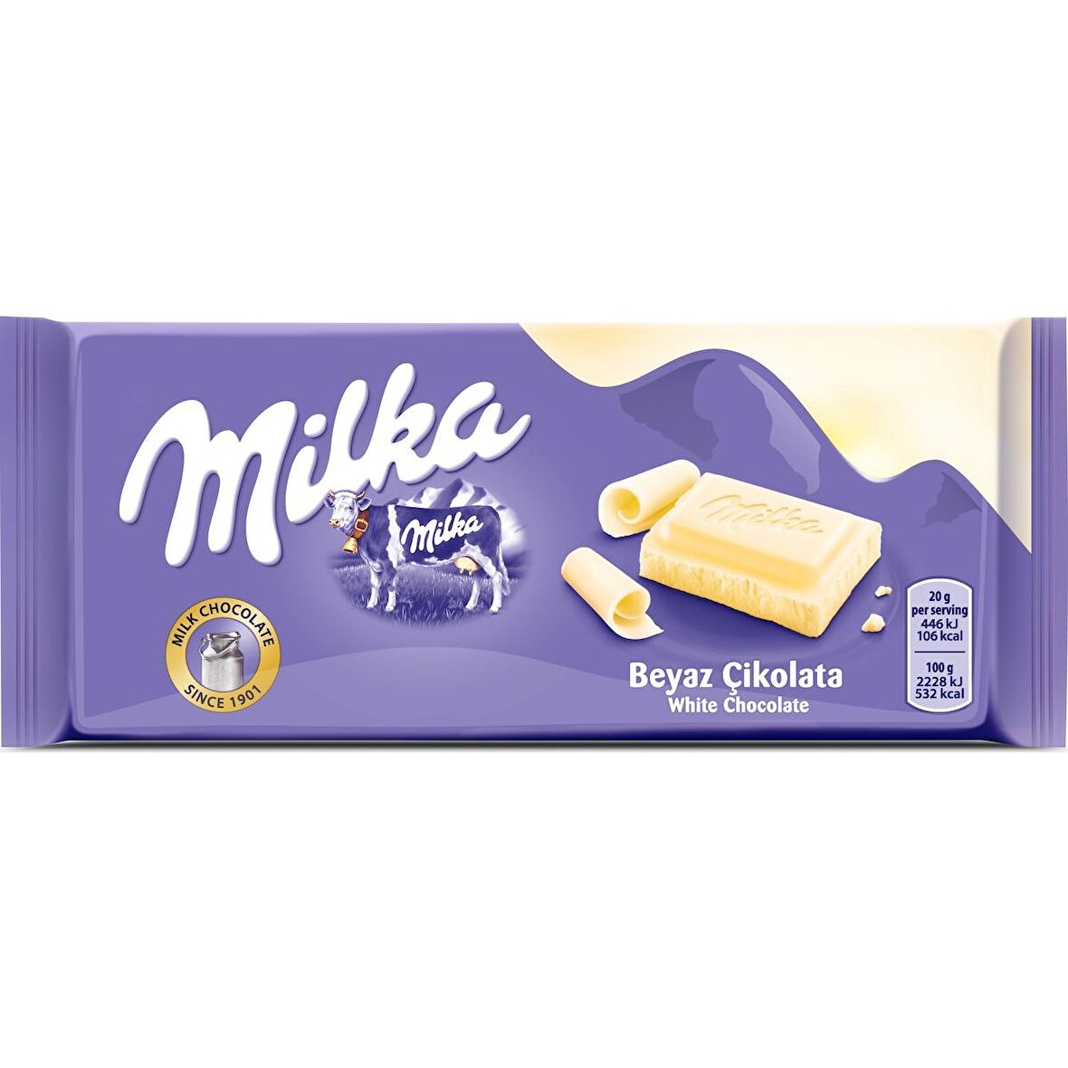 Milka Tablet Beyaz Çikolata 80g