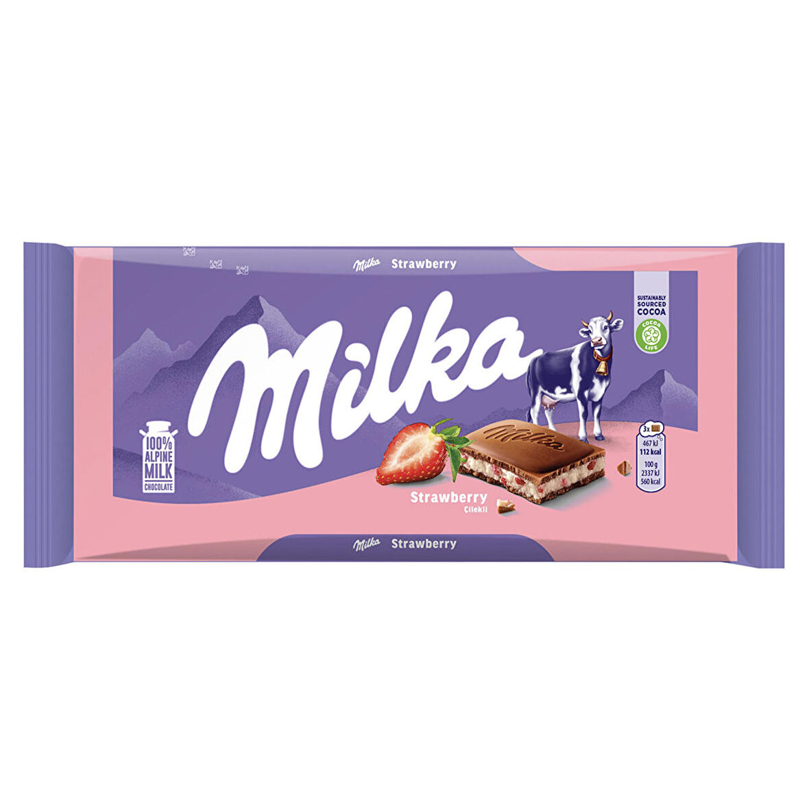 Milka Çilekli Yoğurtlu Çikolata 100 G