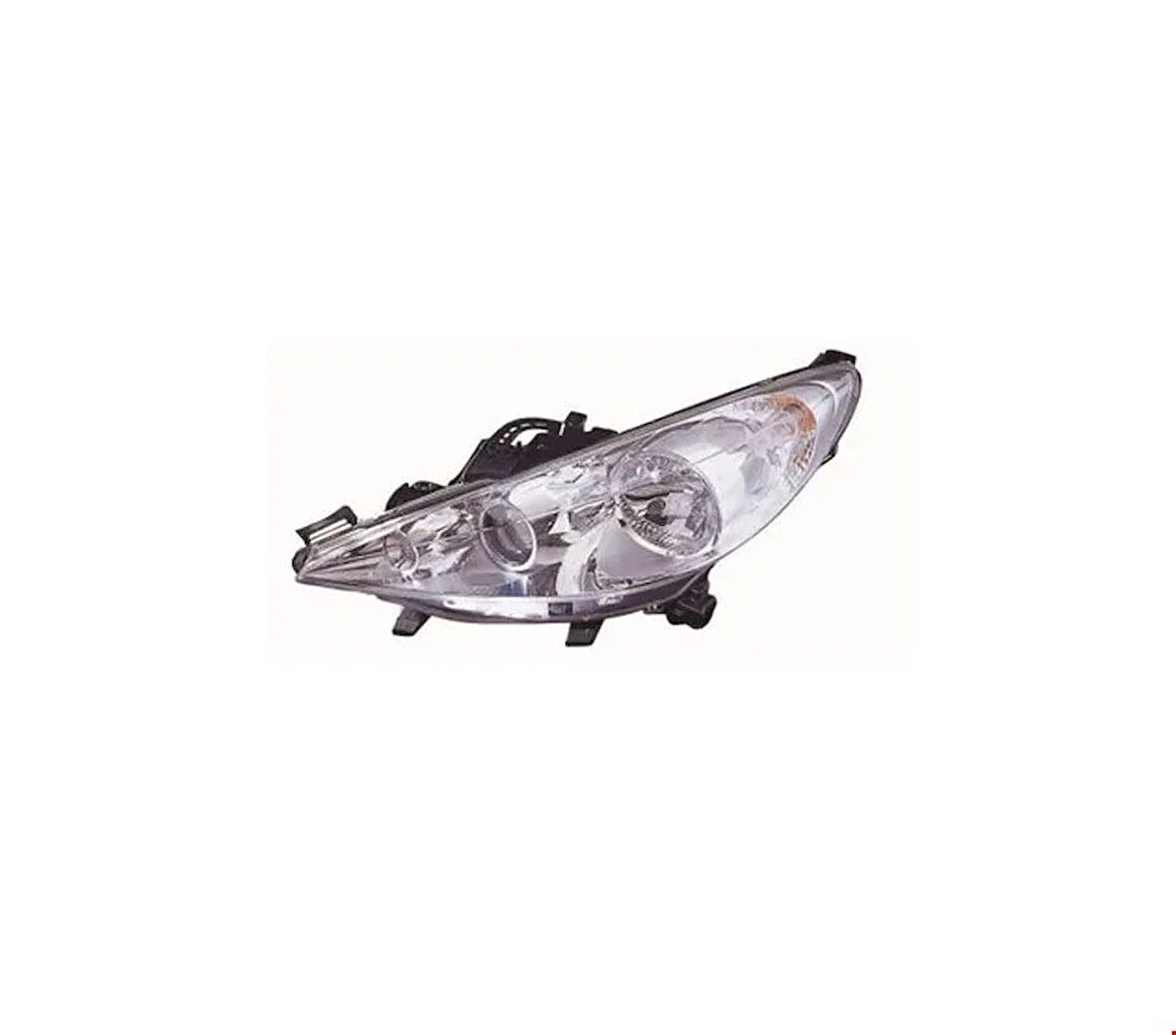 Peugeot 207 2006 Sonrası Elektrik Motorlu Mercekli Sol Ön Far