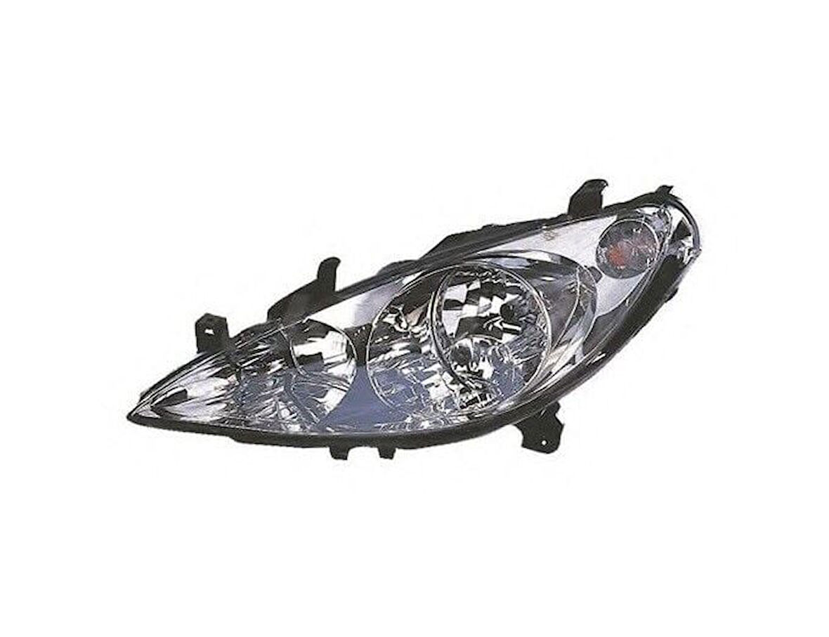 Peugeot 307 2001 ve Sonrası Uyumlu Sol Ön Far (Sisli - Motor Üzerinde)