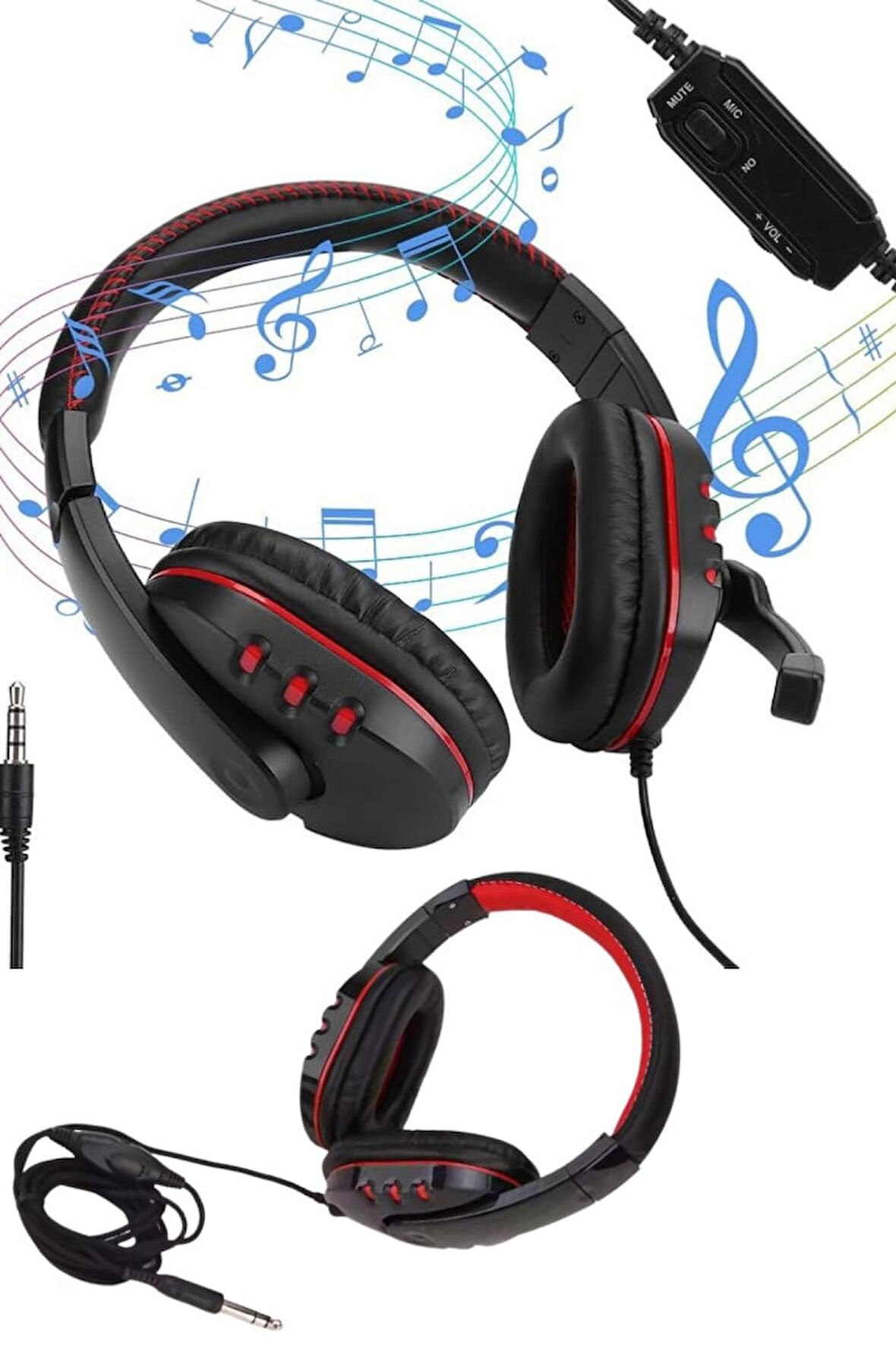 PG6960 Gaming Kulaklık - Yumuşak Kulak Yastığı, Mikrofonlu, Kablolu Bağlantı