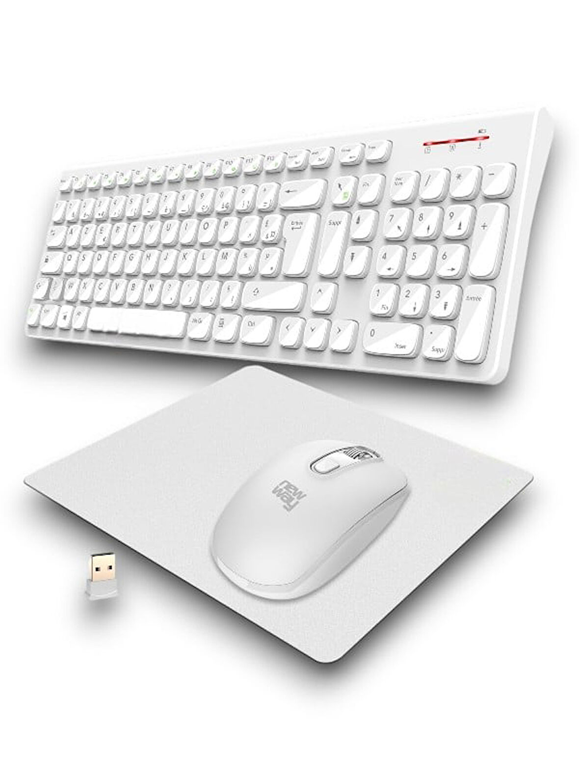 Şık ve hafif tasarımıyla PG 8040 kablosuz klavye ve mouse