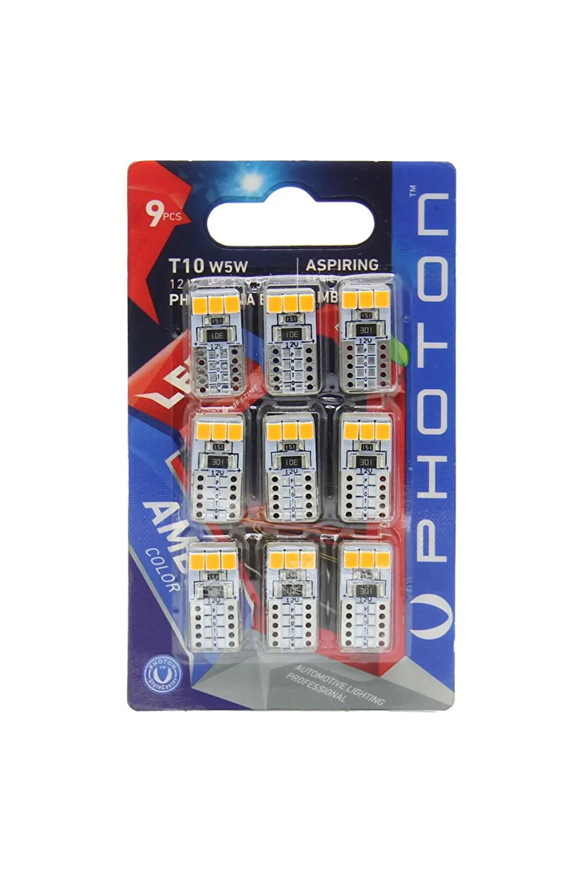 Led Ph7010na B9 Blister 9 Adet Amber Turuncu Led