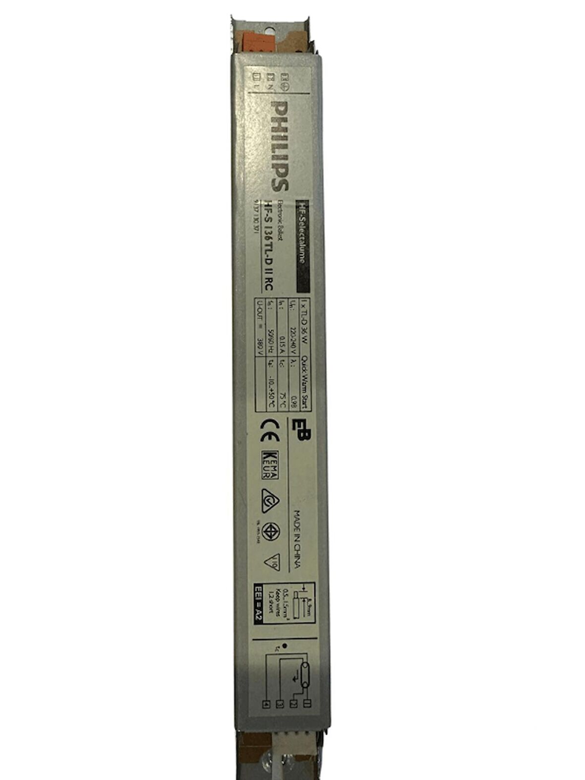 Philips Elektronik Balast HF-E 136 TL-D II 220-240V 60Hz