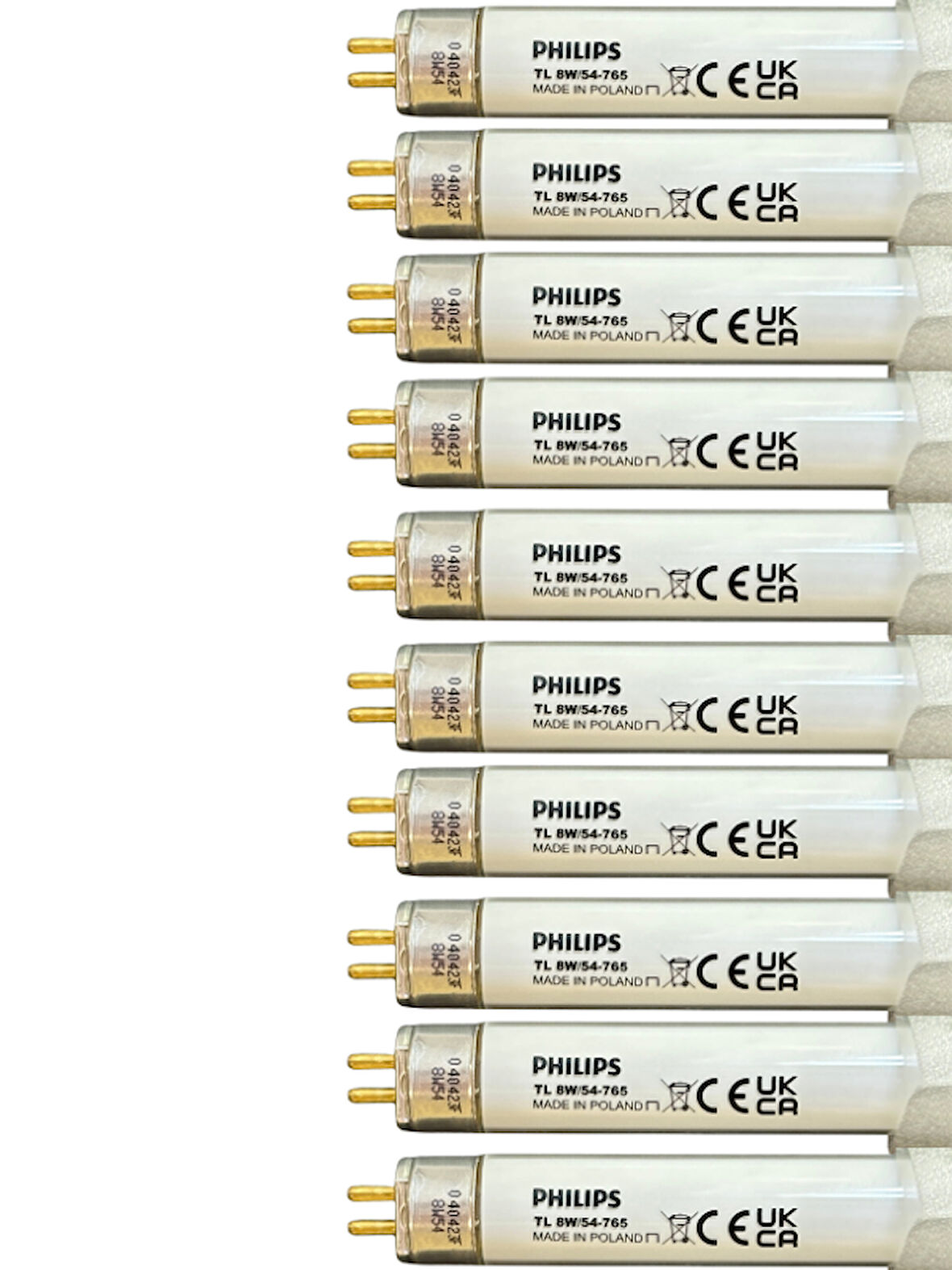 (10 Adet) Philips 8W 765 Beyaz Işık (6500K) G5 Duylu T5 Floresan