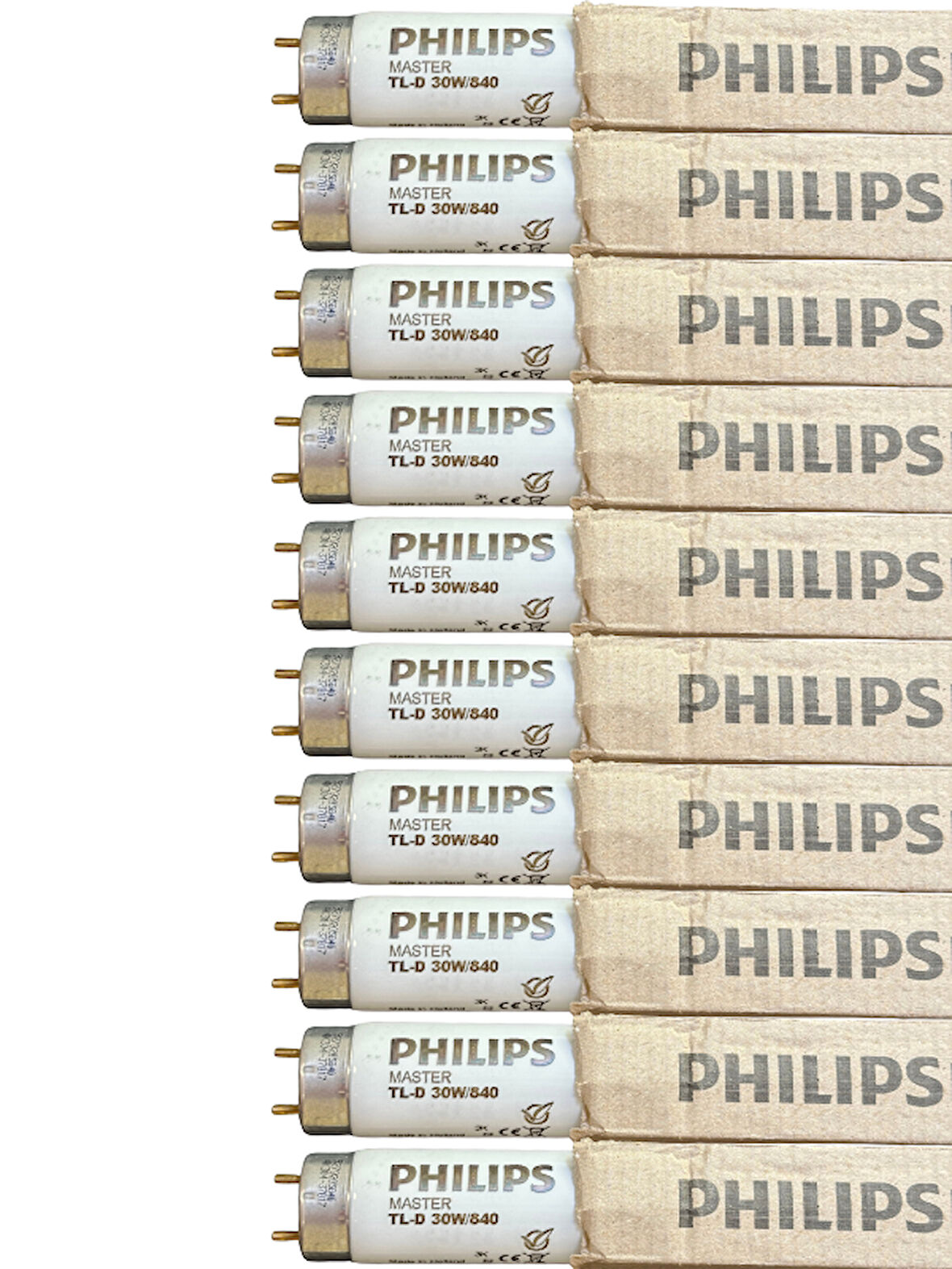 (10 Adet) Philips 30W 840 Günışığı (4000K) G13 Duylu T8 Floresan