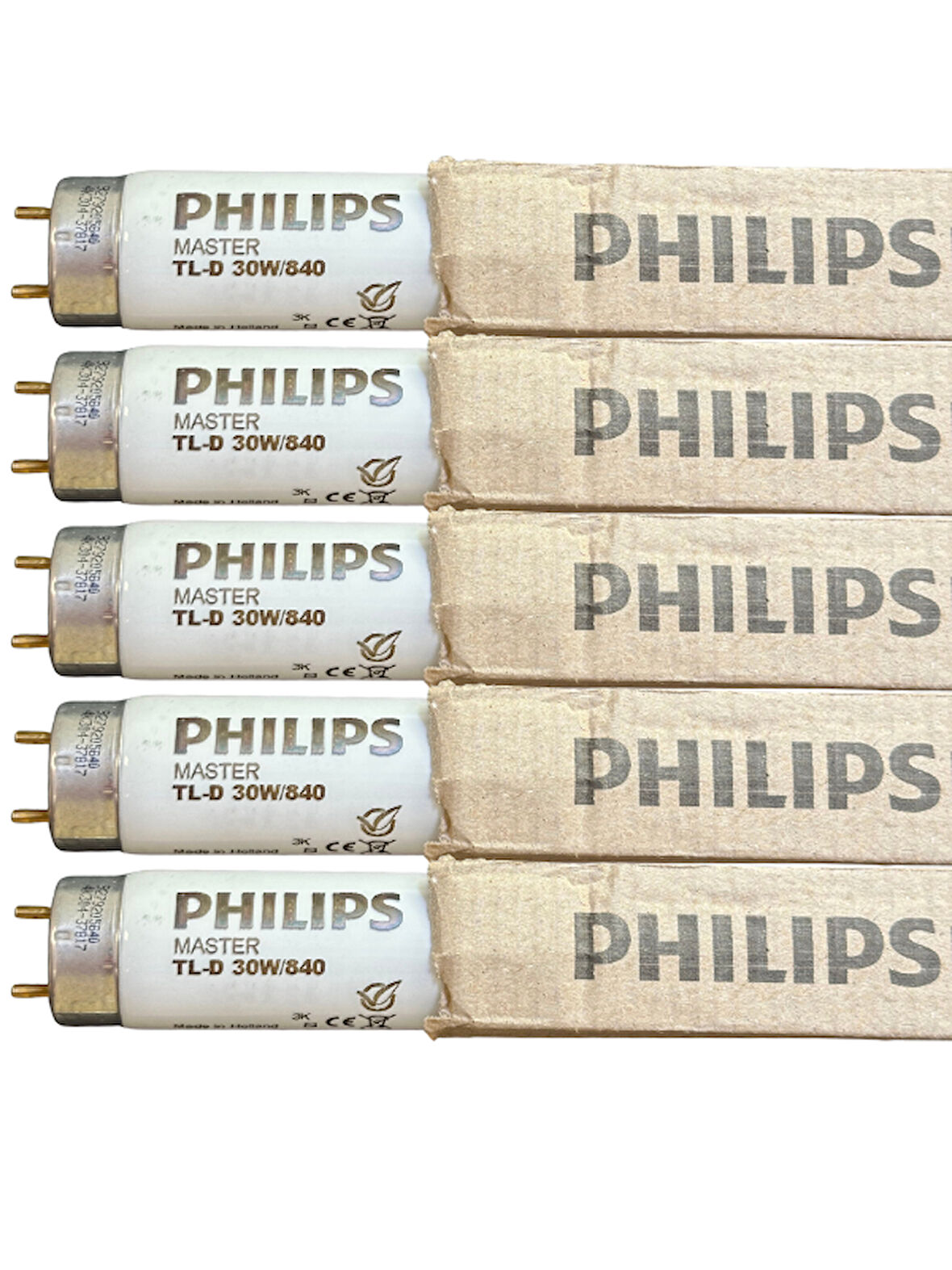 (5 Adet) Philips 30W 840 Günışığı (4000K) G13 Duylu T8 Floresan