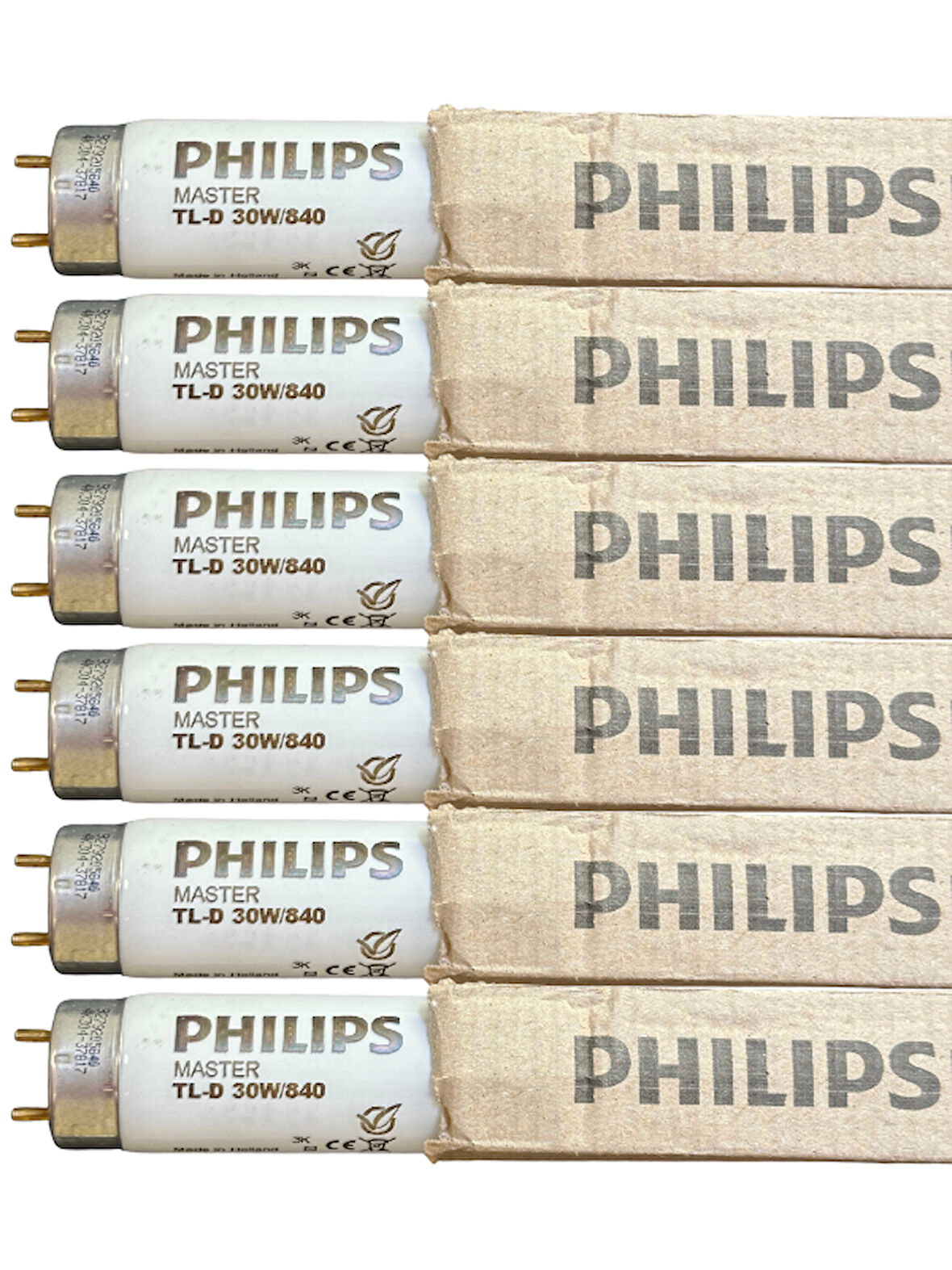 (6 Adet) Philips 30W 840 Günışığı (4000K) G13 Duylu T8 Floresan