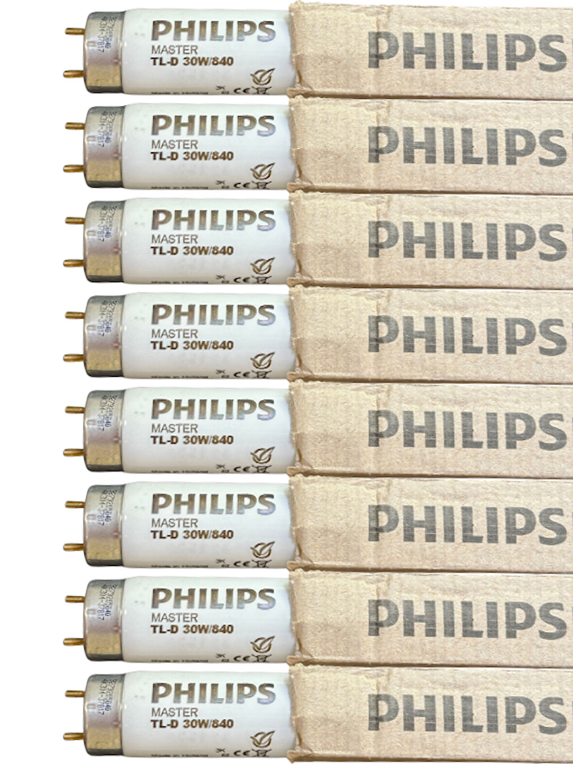(8 Adet) Philips 30W 840 Günışığı (4000K) G13 Duylu T8 Floresan