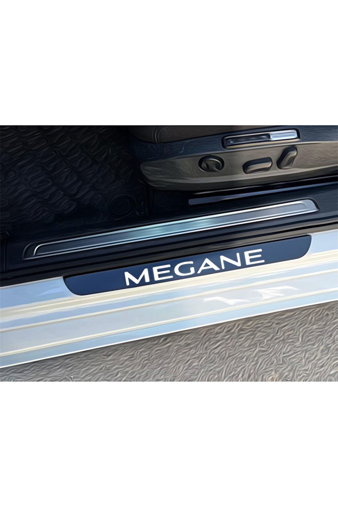 MEGANE PLEKSİ KAPI EŞİĞİ PİANO BLACK 4 PARÇA