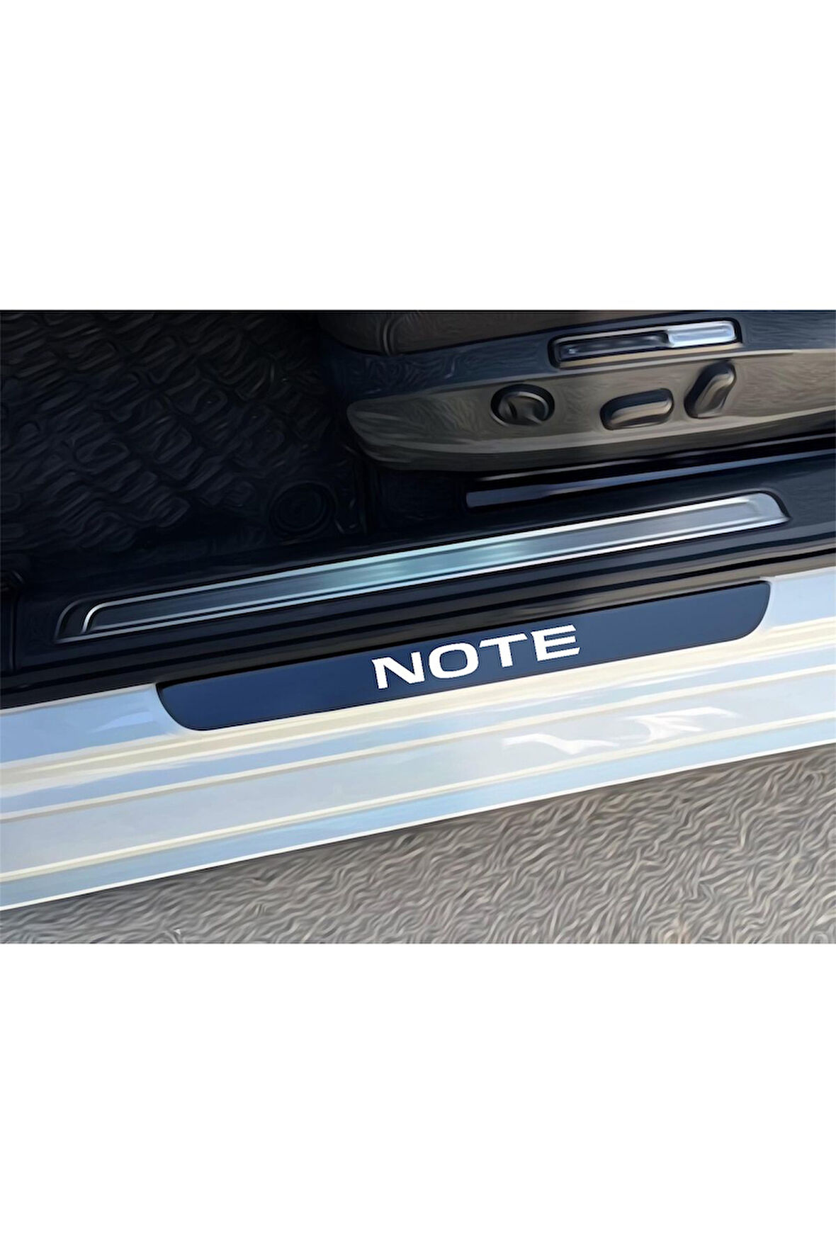 NOTE PLEKSİ KAPI EŞİĞİ PİANO BLACK 4 PARÇA