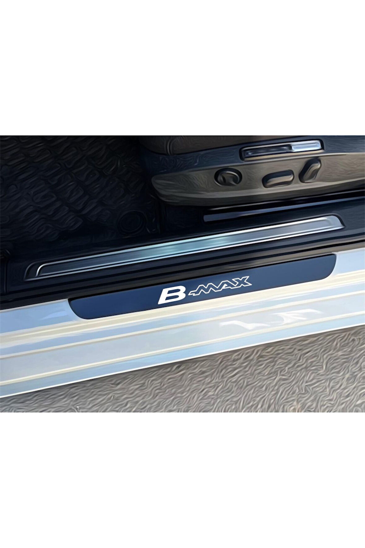 B MAX PLEKSİ KAPI EŞİĞİ PİANO BLACK 4 PARÇA