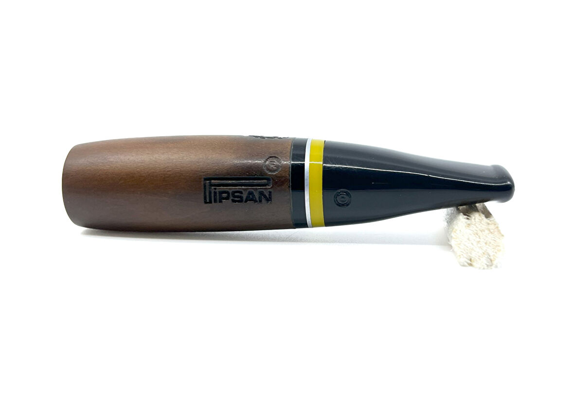 Pipsan Toscanello Backwoods Ağızlık Kahverengi - Sarı/Siyah Şeritli 2477