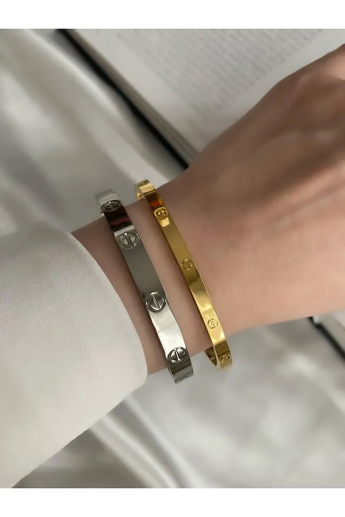 Marka Model Carti Çelik Kararmaz Bileklik