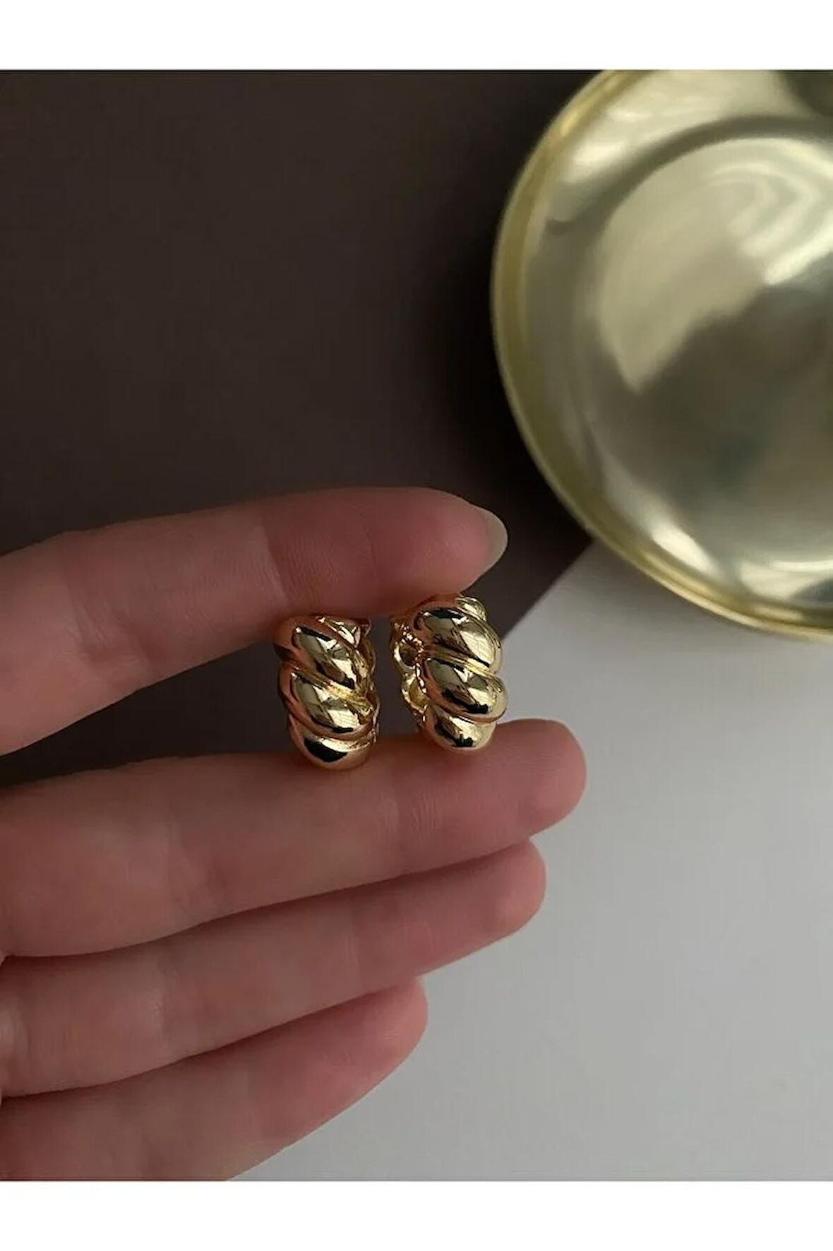 Burgu Sallantılı Küpe Çifti
