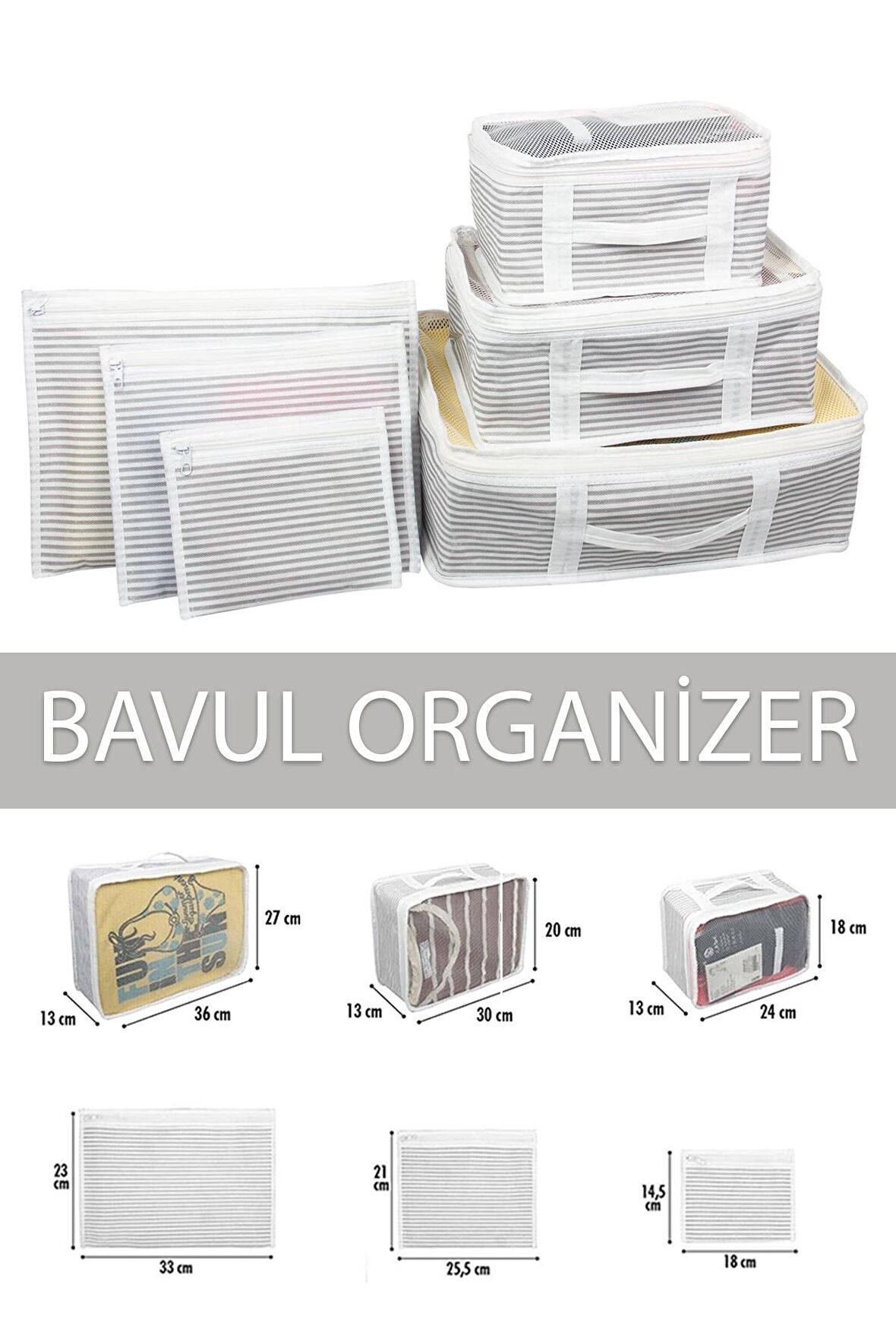 Bavul Düzenleyici Organizer 6lı set